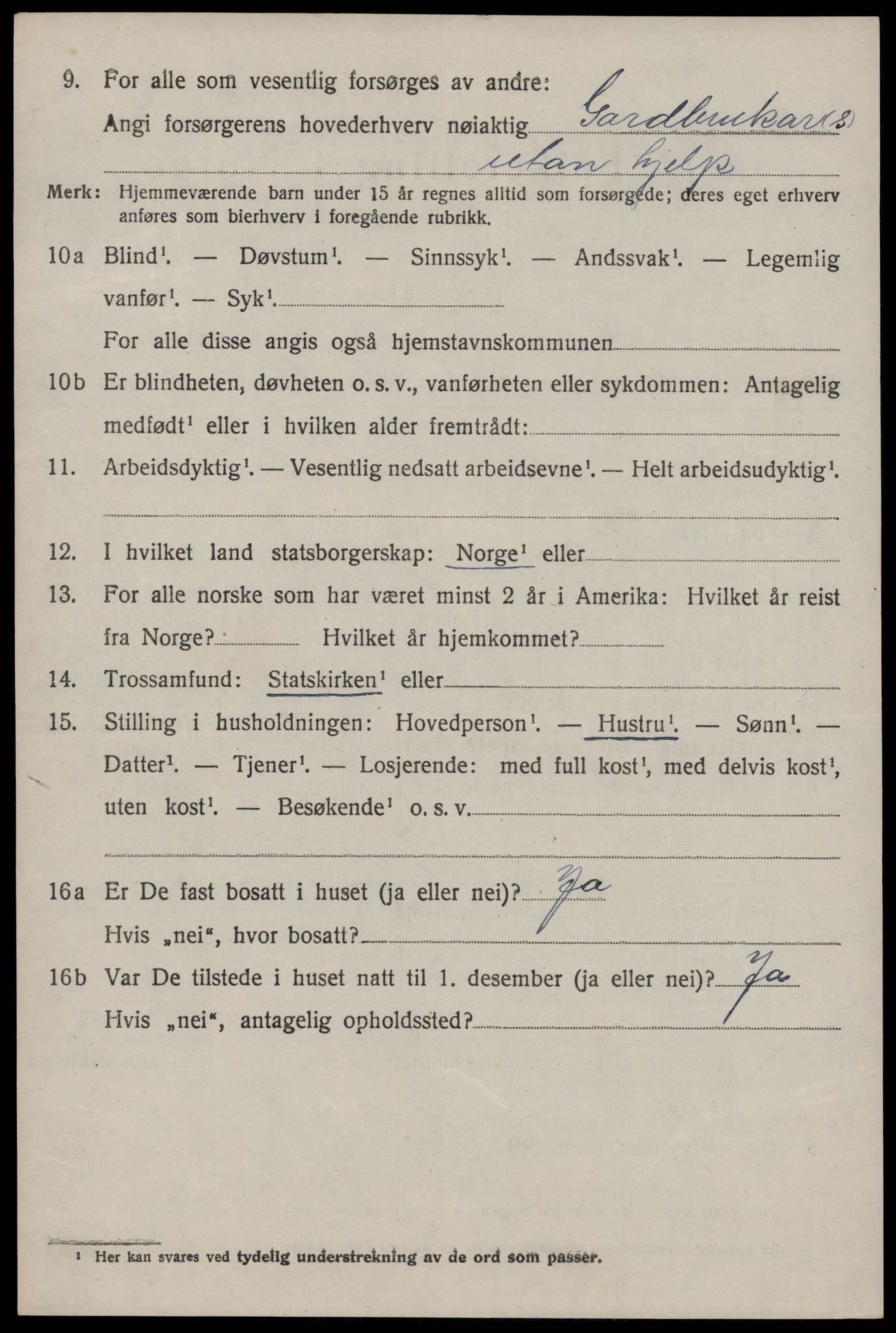 SAKO, 1920 census for Lårdal, 1920, p. 2894