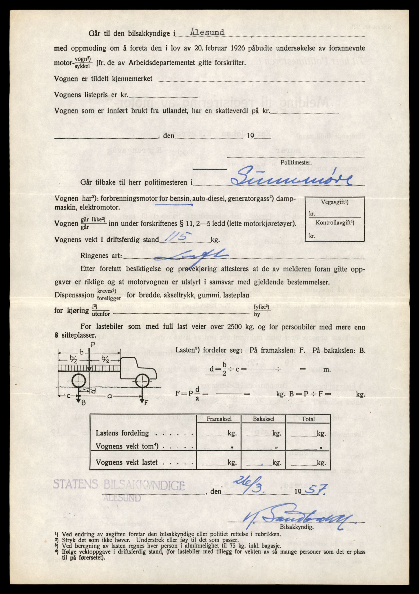 Møre og Romsdal vegkontor - Ålesund trafikkstasjon, AV/SAT-A-4099/F/Fe/L0040: Registreringskort for kjøretøy T 13531 - T 13709, 1927-1998, p. 1195