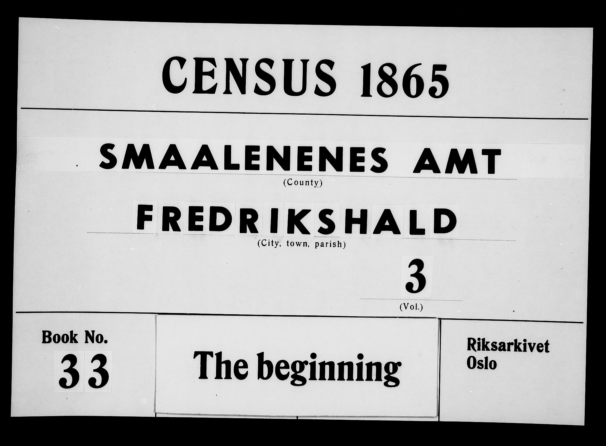 RA, 1865 census for Fredrikshald, 1865, p. 800