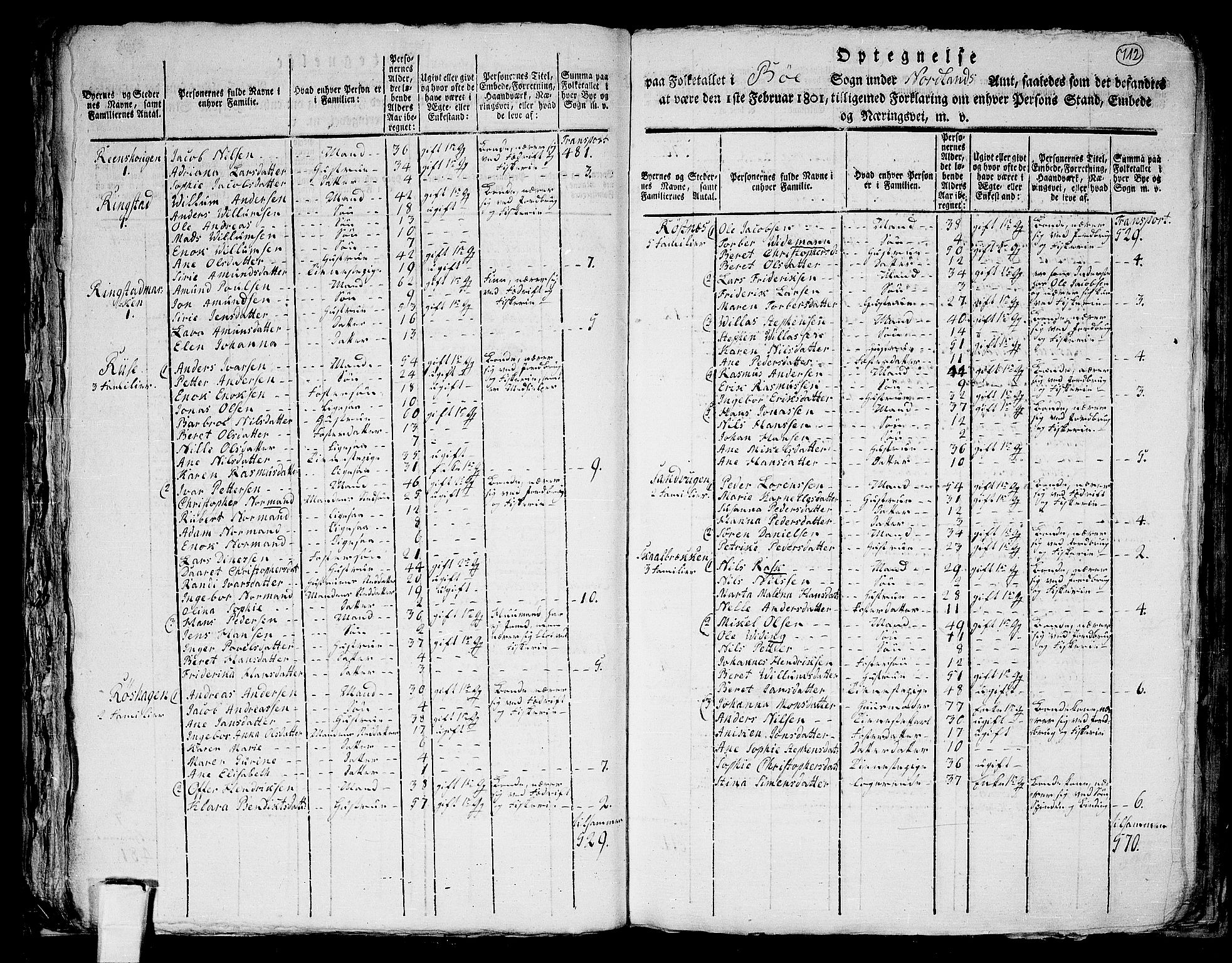 RA, 1801 census for 1867P Bø, 1801, p. 711b-712a