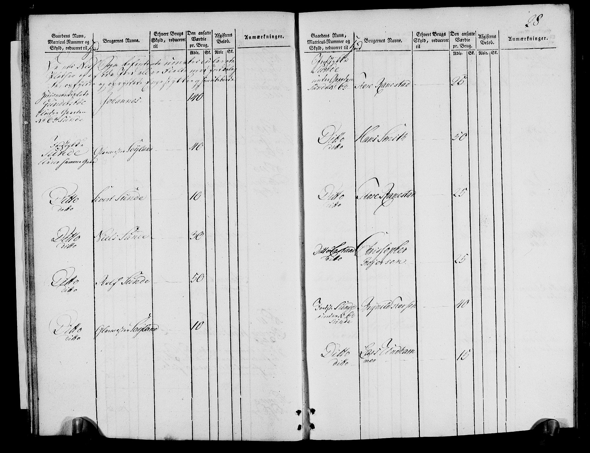 Rentekammeret inntil 1814, Realistisk ordnet avdeling, AV/RA-EA-4070/N/Ne/Nea/L0095: Lista fogderi. Oppebørselsregister, 1803-1804, p. 30