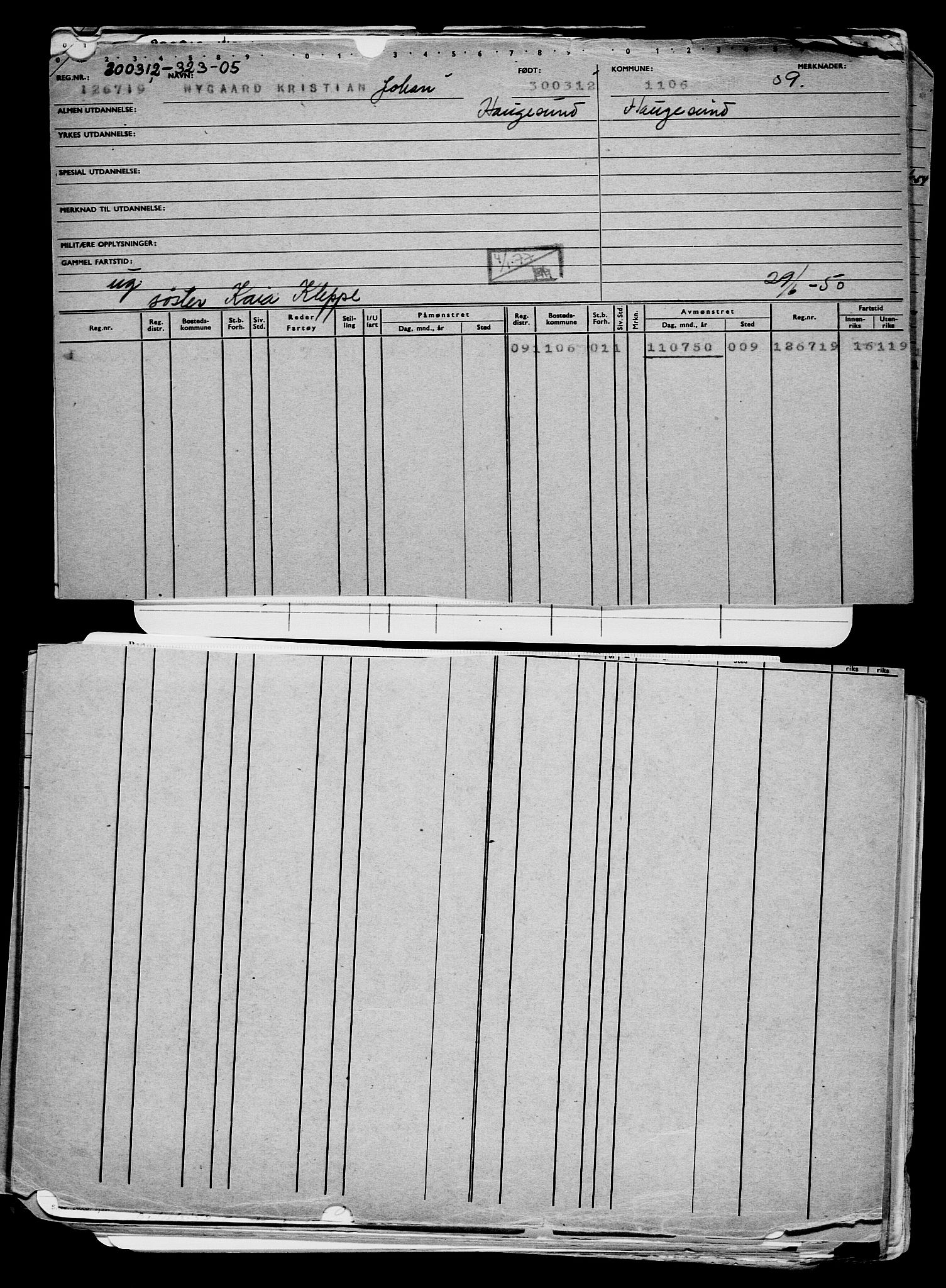 Direktoratet for sjømenn, AV/RA-S-3545/G/Gb/L0103: Hovedkort, 1912, p. 510