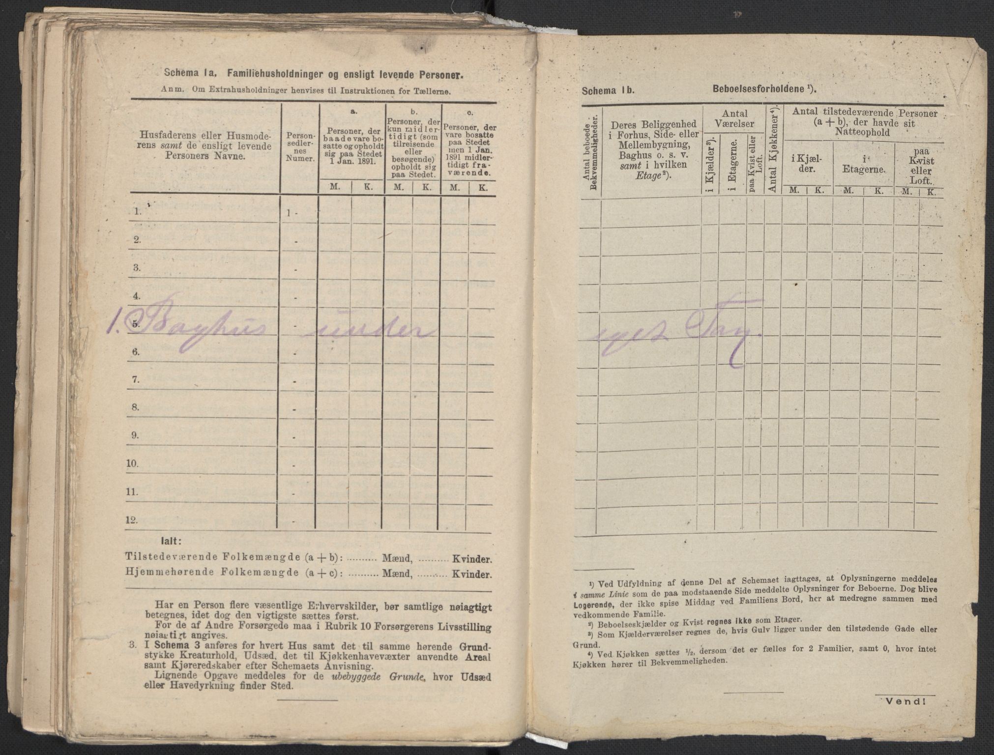 RA, 1891 Census for 1301 Bergen, 1891, p. 3463