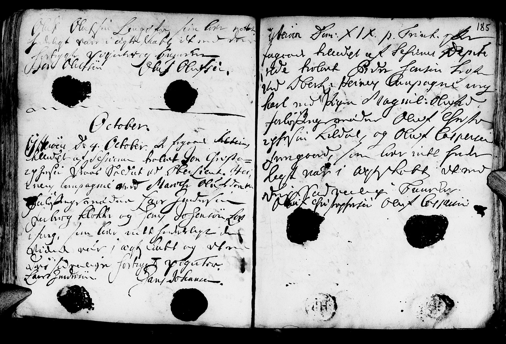 Ministerialprotokoller, klokkerbøker og fødselsregistre - Nord-Trøndelag, SAT/A-1458/722/L0215: Parish register (official) no. 722A02, 1718-1755, p. 185