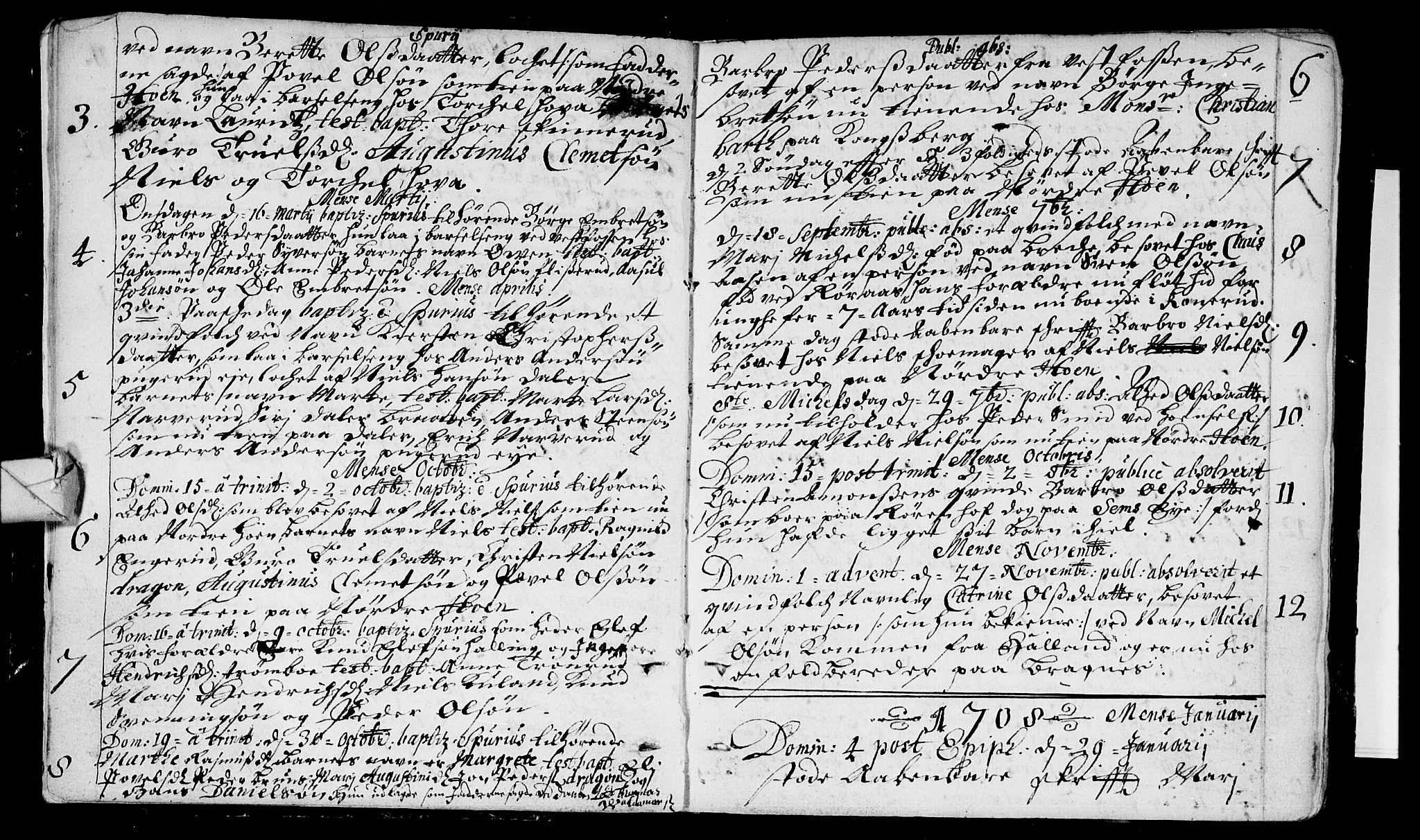 Eiker kirkebøker, AV/SAKO-A-4/F/Fa/L0004: Parish register (official) no. I 4, 1705-1763