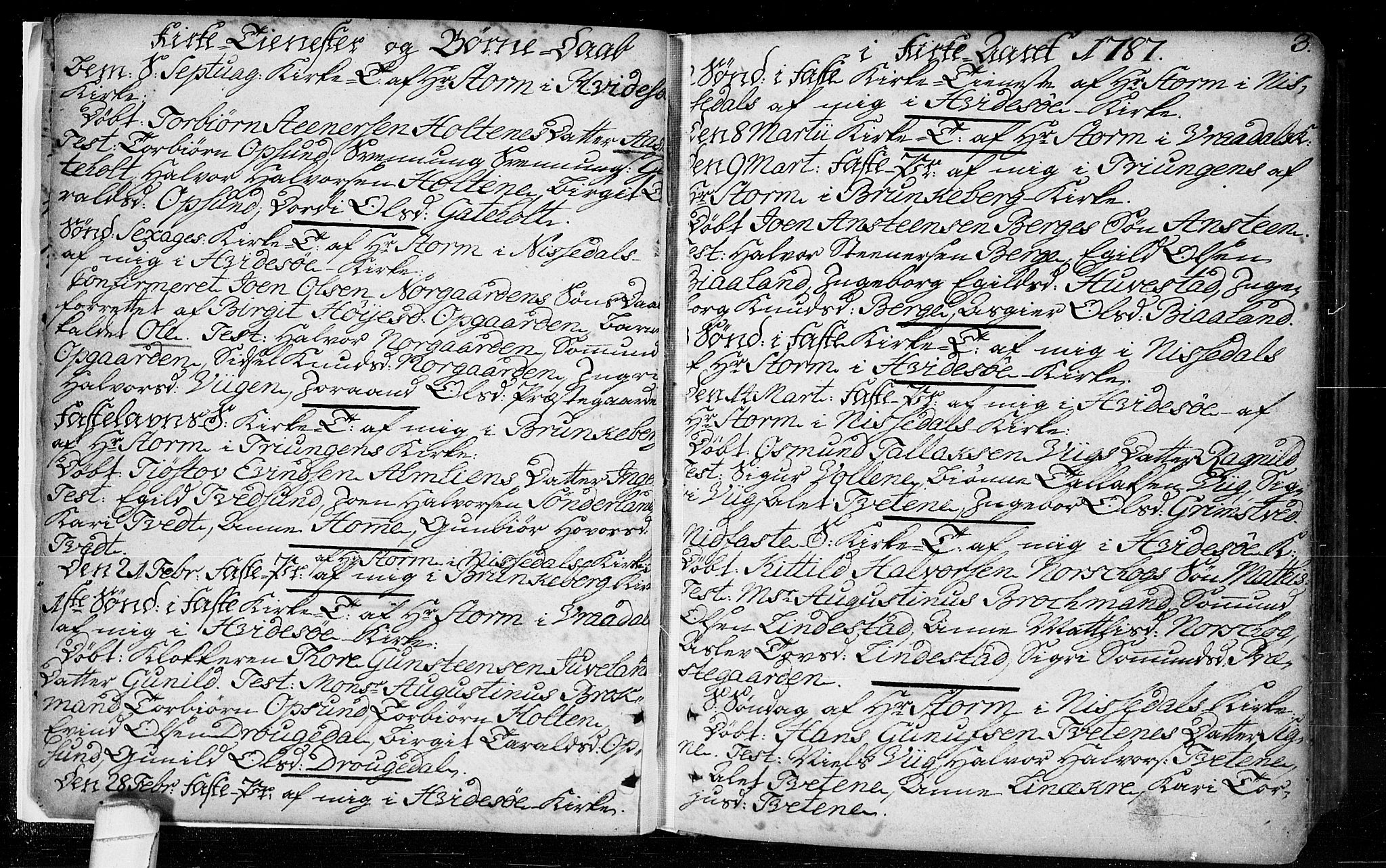 Kviteseid kirkebøker, SAKO/A-276/F/Fa/L0003: Parish register (official) no. I 3, 1787-1799, p. 3