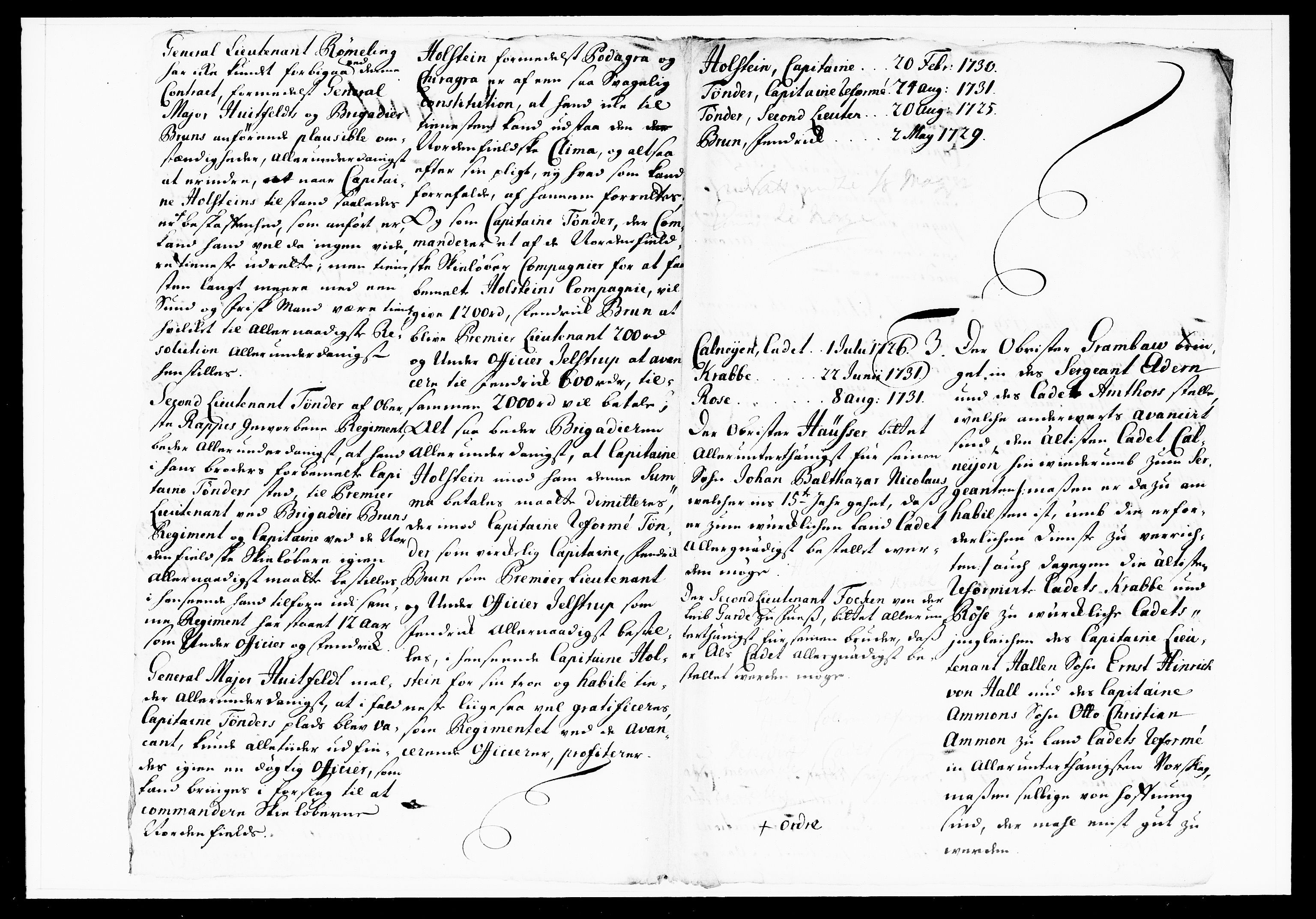 Krigskollegiet, Krigskancelliet, DRA/A-0006/-/1108-1113: Refererede sager, 1733, p. 103