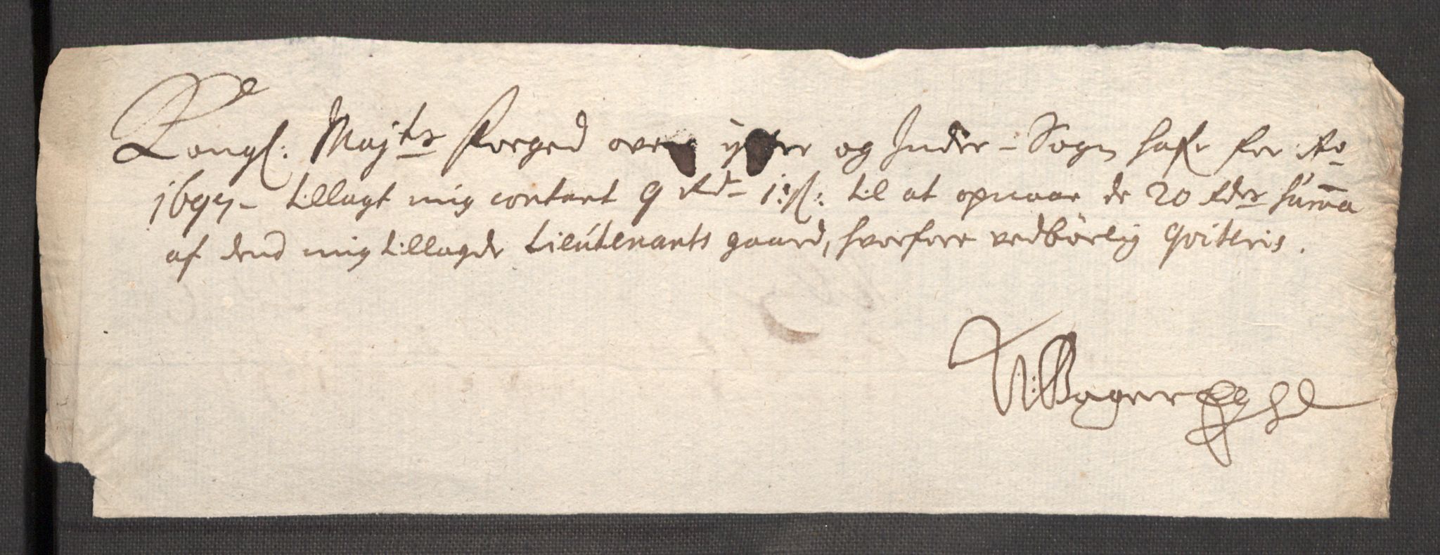 Rentekammeret inntil 1814, Reviderte regnskaper, Fogderegnskap, AV/RA-EA-4092/R52/L3309: Fogderegnskap Sogn, 1696-1697, p. 417