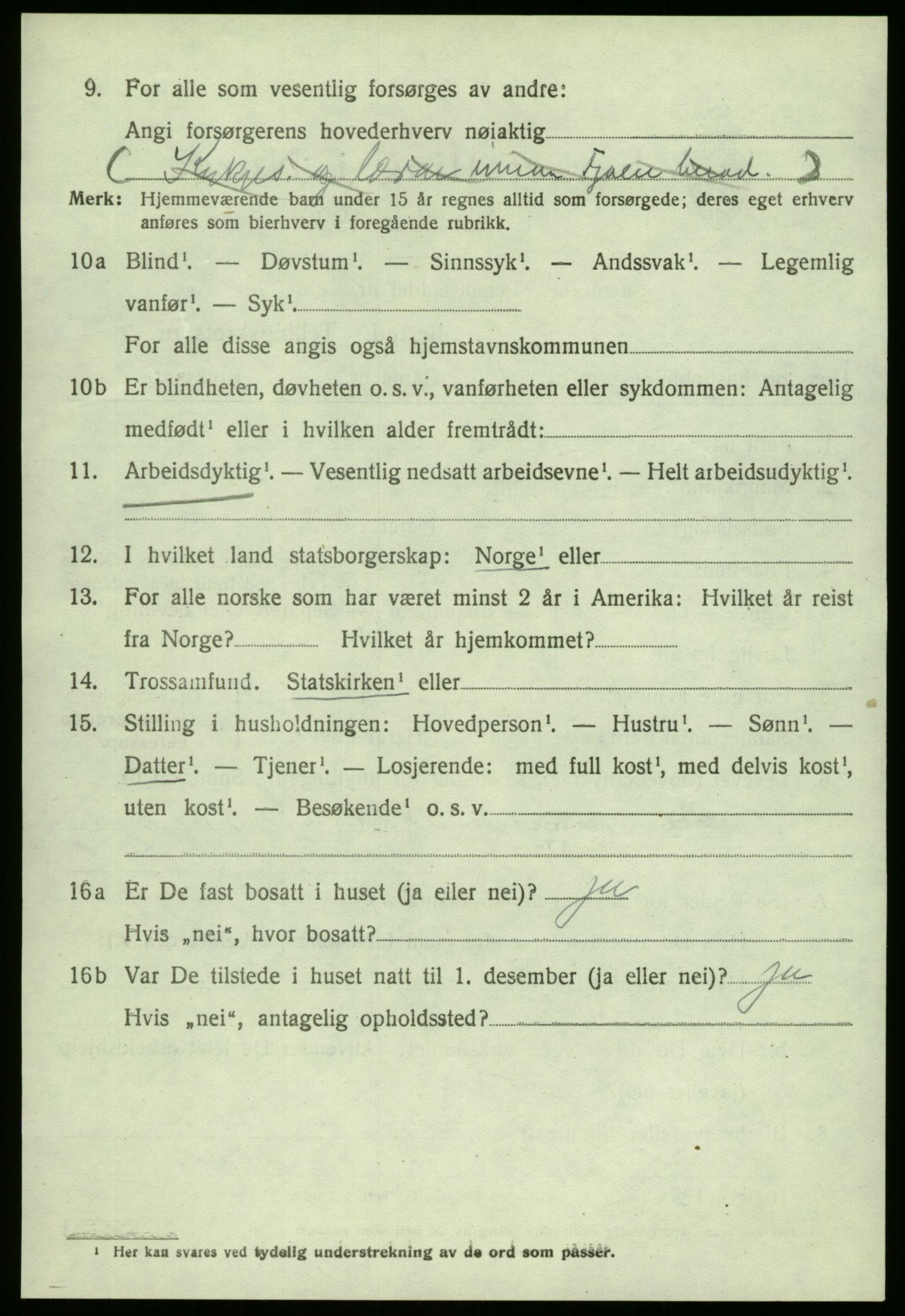 SAB, 1920 census for Fjaler, 1920, p. 2676