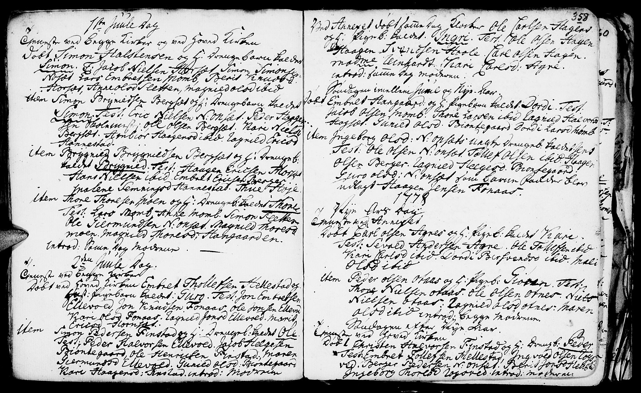 Rendalen prestekontor, AV/SAH-PREST-054/H/Ha/Haa/L0001: Parish register (official) no. 1, 1733-1787, p. 358