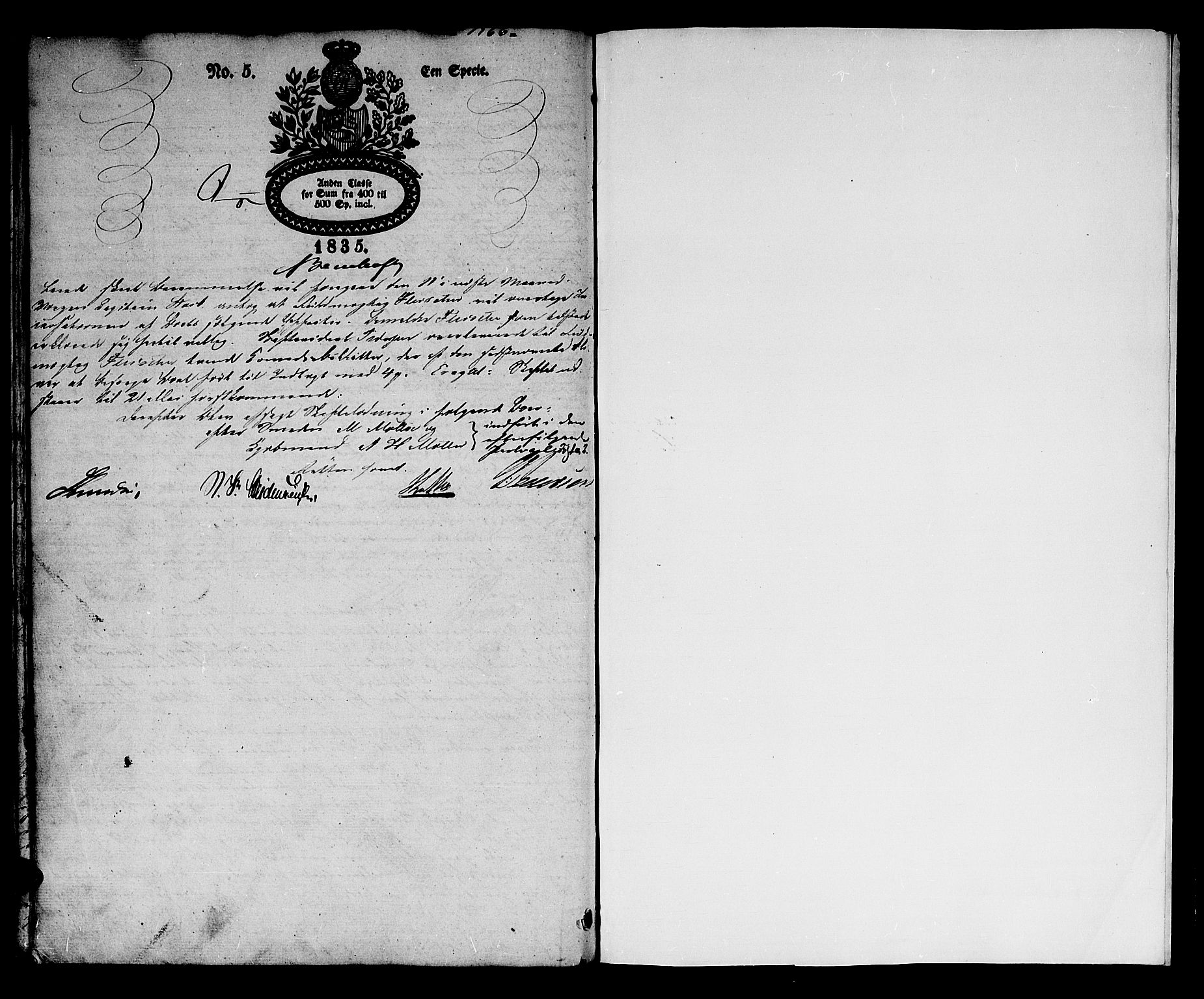 Kristiansand byrett, AV/SAK-1223-0001/H/Hc/L0022: Skifteprotokoll nr. 18, med register, 1835-1842