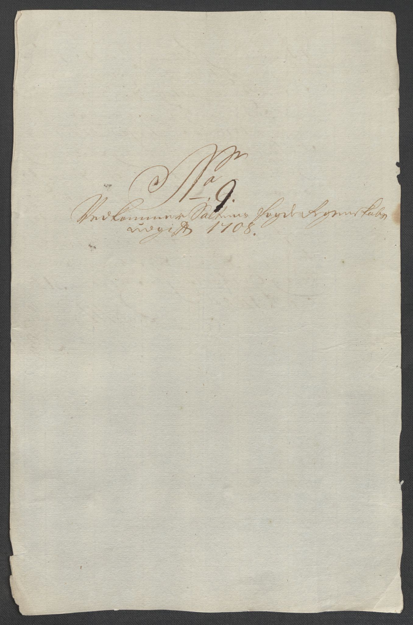 Rentekammeret inntil 1814, Reviderte regnskaper, Fogderegnskap, RA/EA-4092/R66/L4581: Fogderegnskap Salten, 1707-1710, p. 287