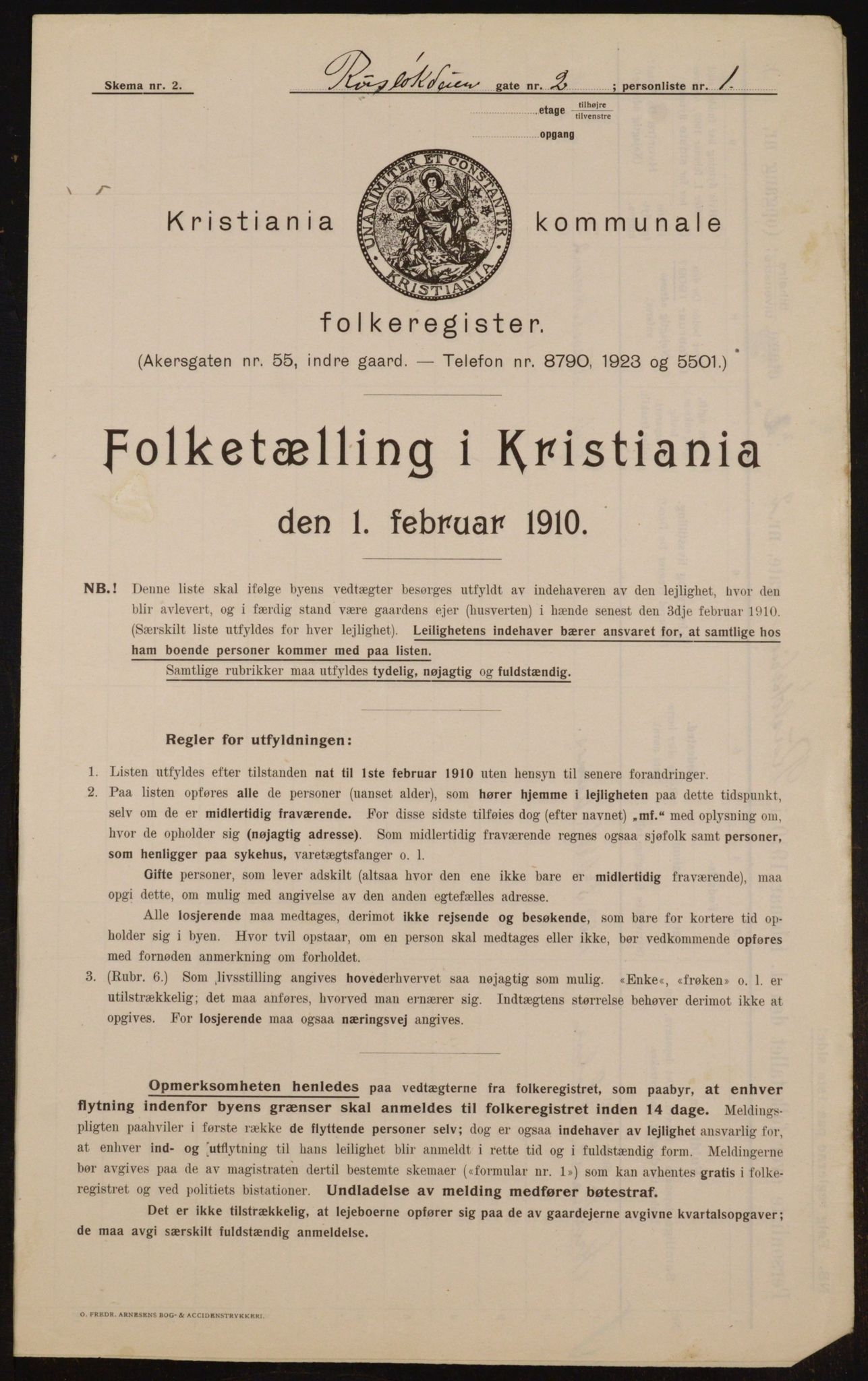 OBA, Municipal Census 1910 for Kristiania, 1910, p. 80982