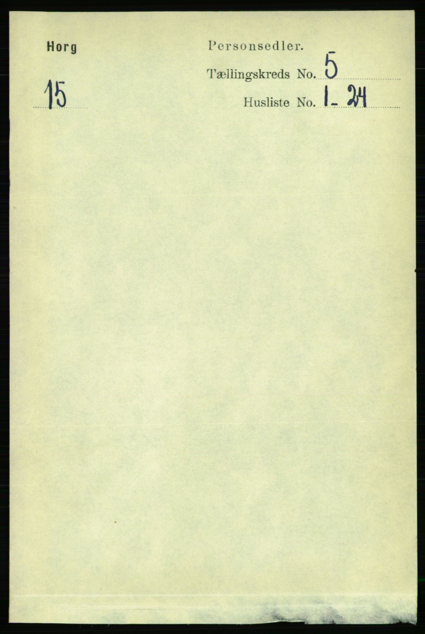 RA, 1891 census for 1650 Horg, 1891, p. 1924