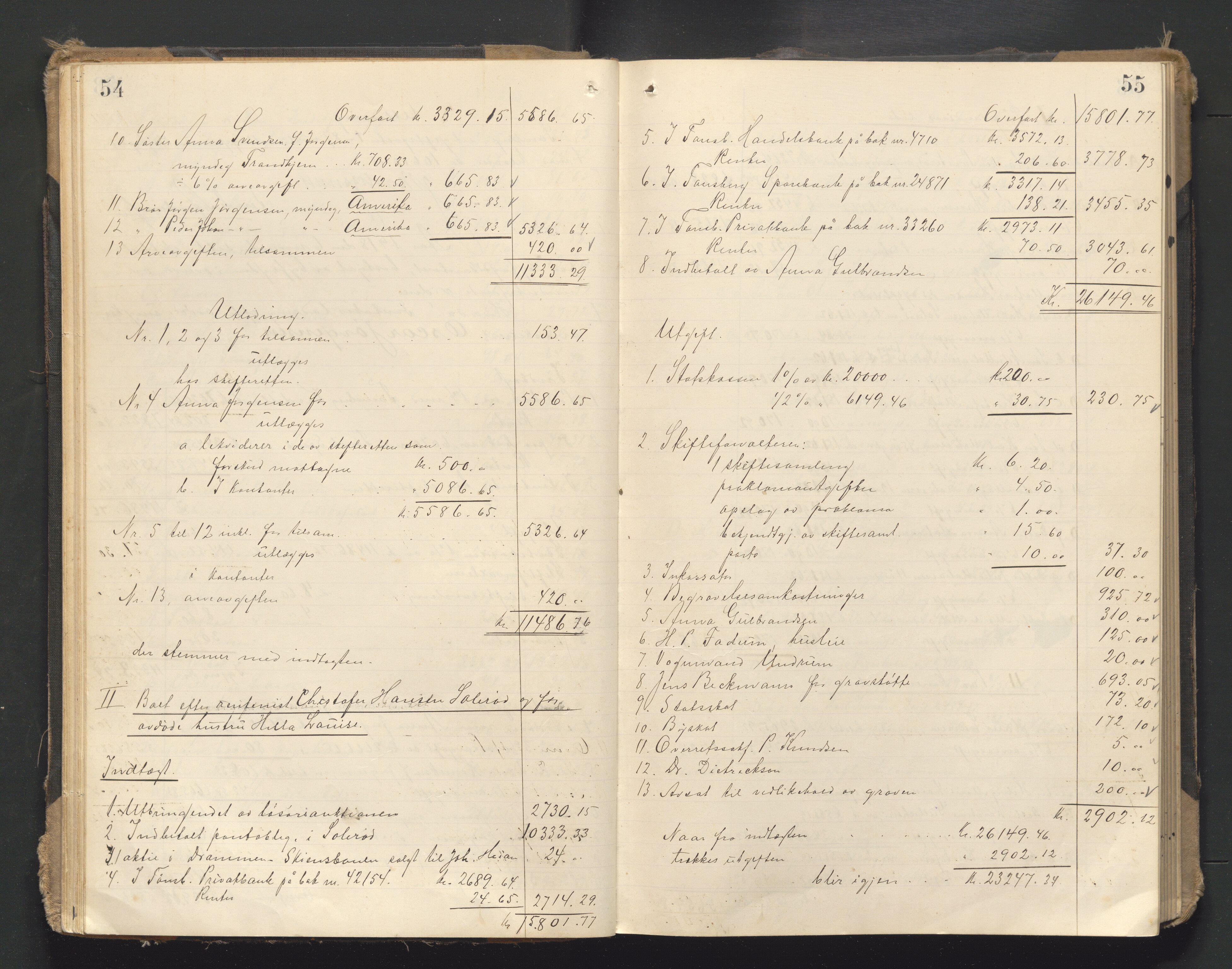 Tønsberg byfogd, AV/SAKO-A-224/H/Hf/L0006: Skifteutlodningsprotokoll, 1917-1928, p. 54-55