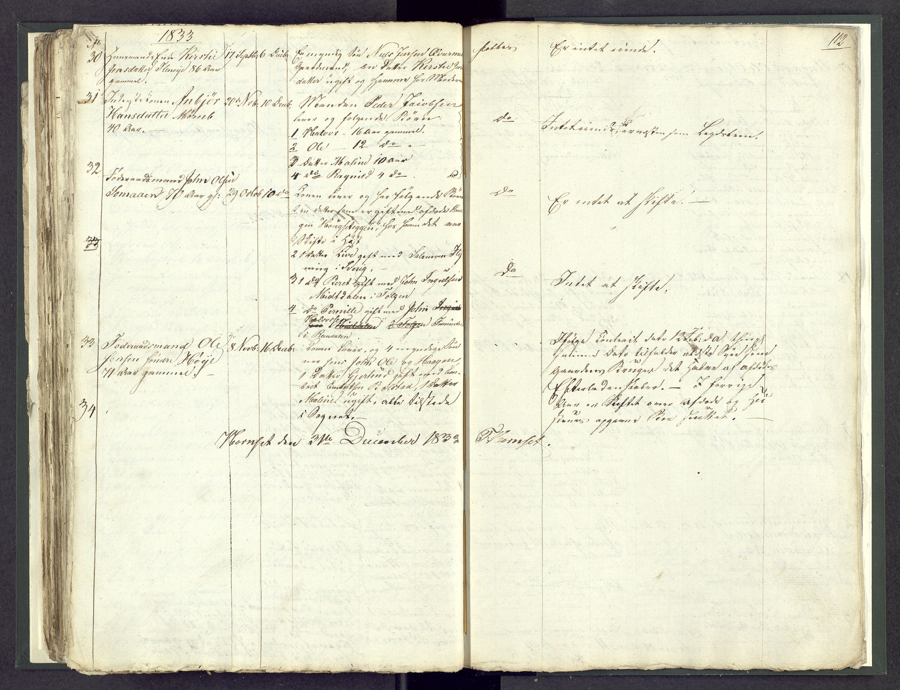 Østerdalen sorenskriveri, AV/SAH-TING-032/J/Jd/L0003: Dødsfallsjournal, 1829-1834, p. 112