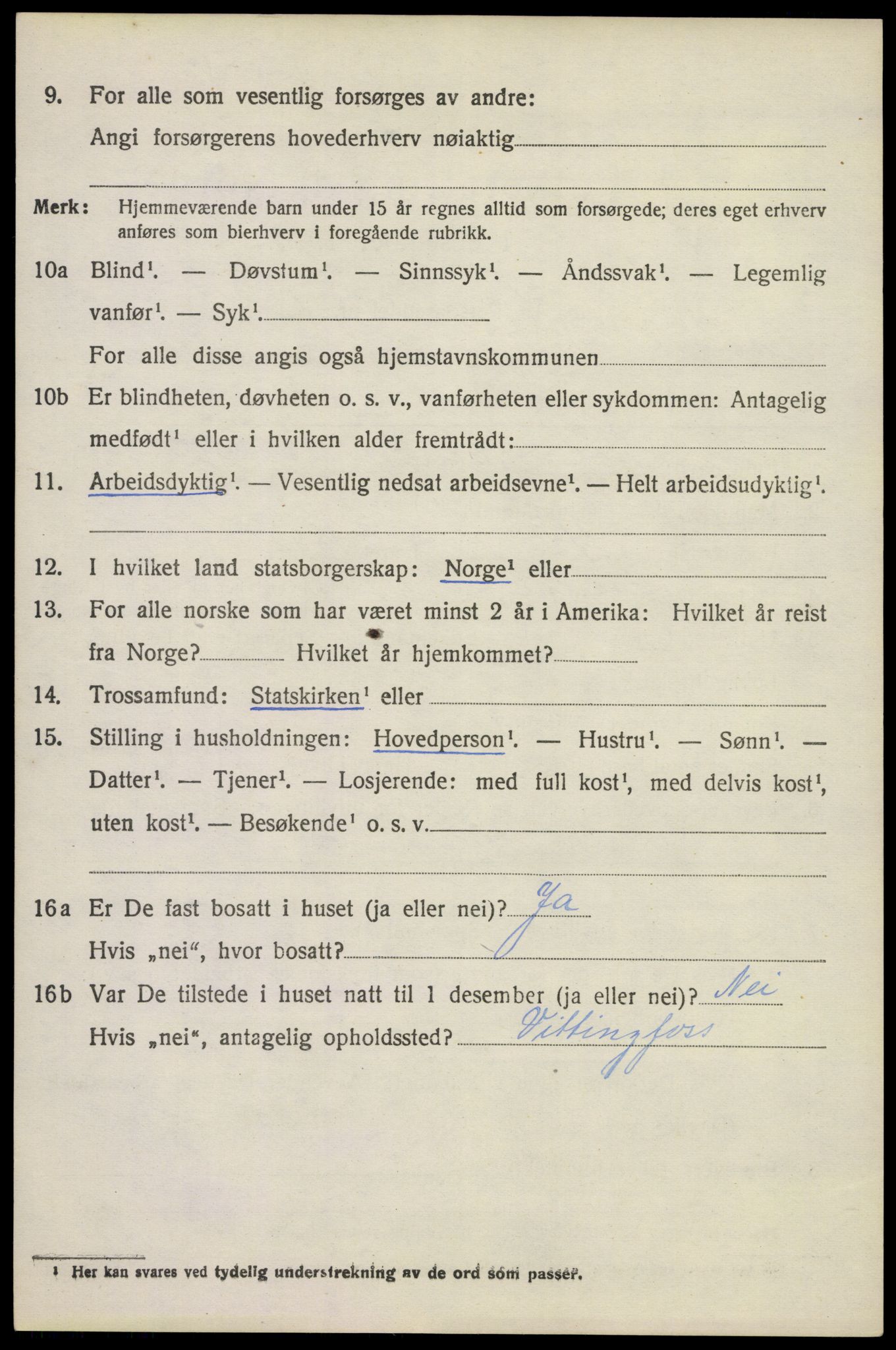 SAKO, 1920 census for Lardal, 1920, p. 2054