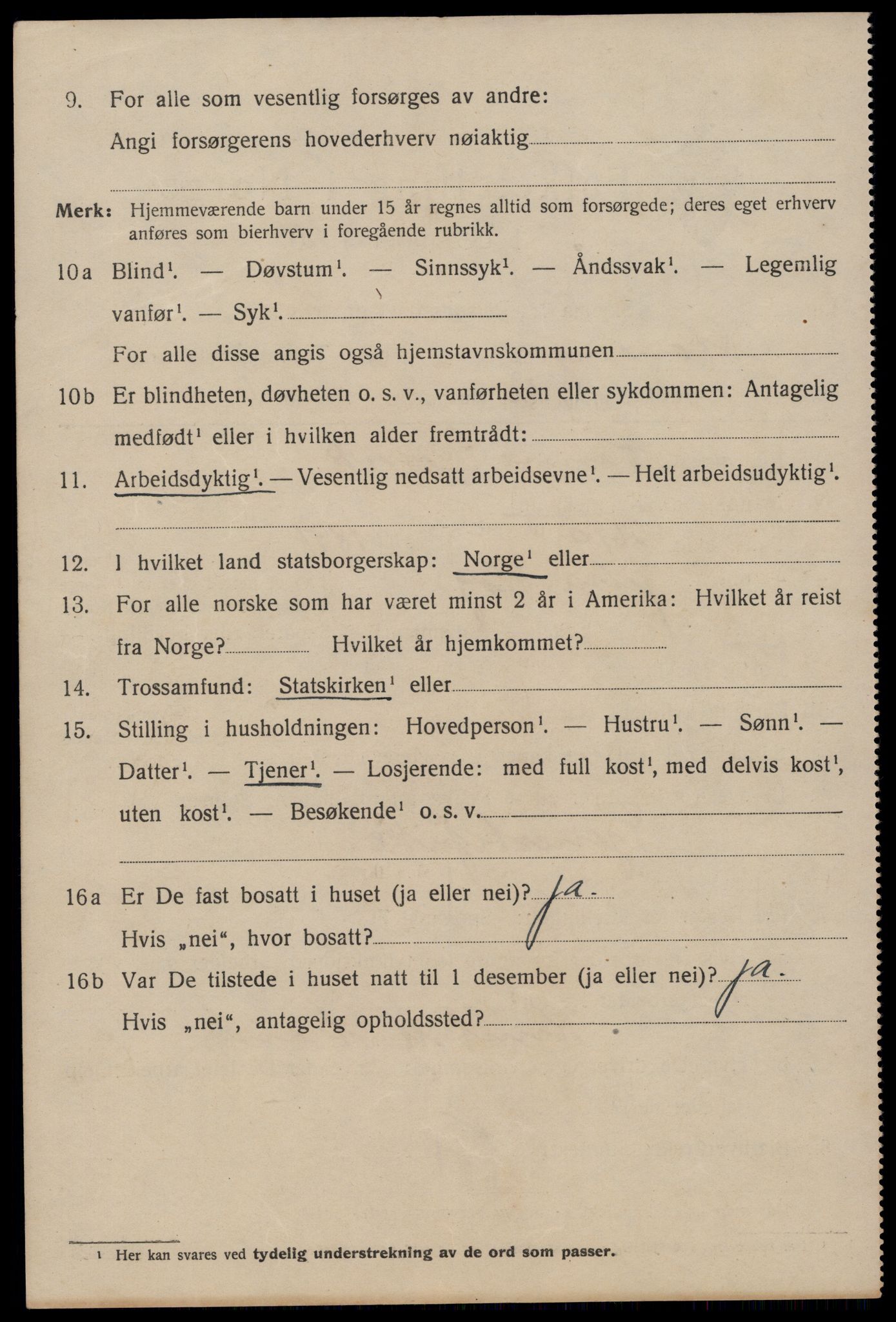 SAST, 1920 census for Stavanger, 1920, p. 61421