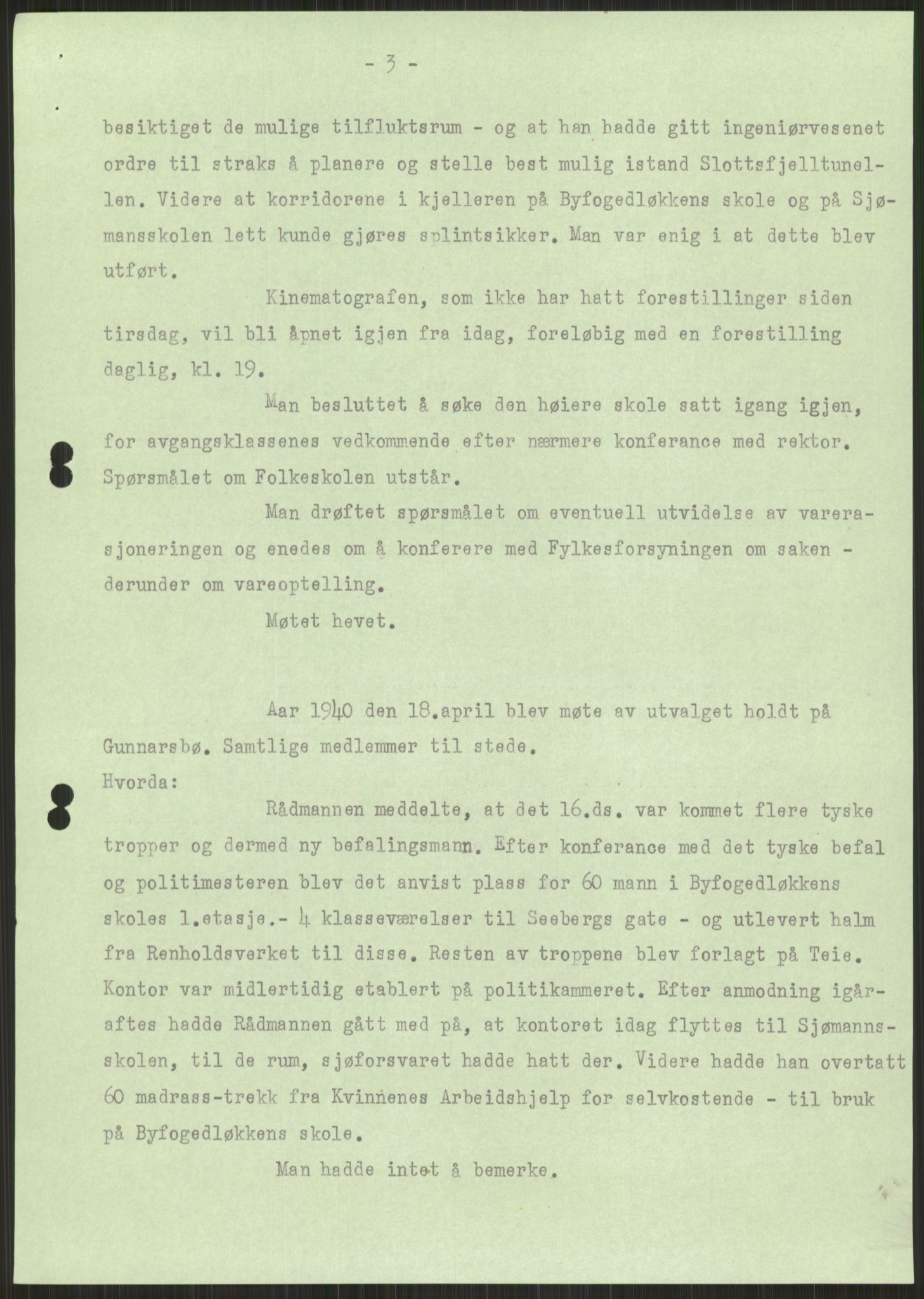 Forsvaret, Forsvarets krigshistoriske avdeling, AV/RA-RAFA-2017/Y/Ya/L0014: II-C-11-31 - Fylkesmenn.  Rapporter om krigsbegivenhetene 1940., 1940, p. 603