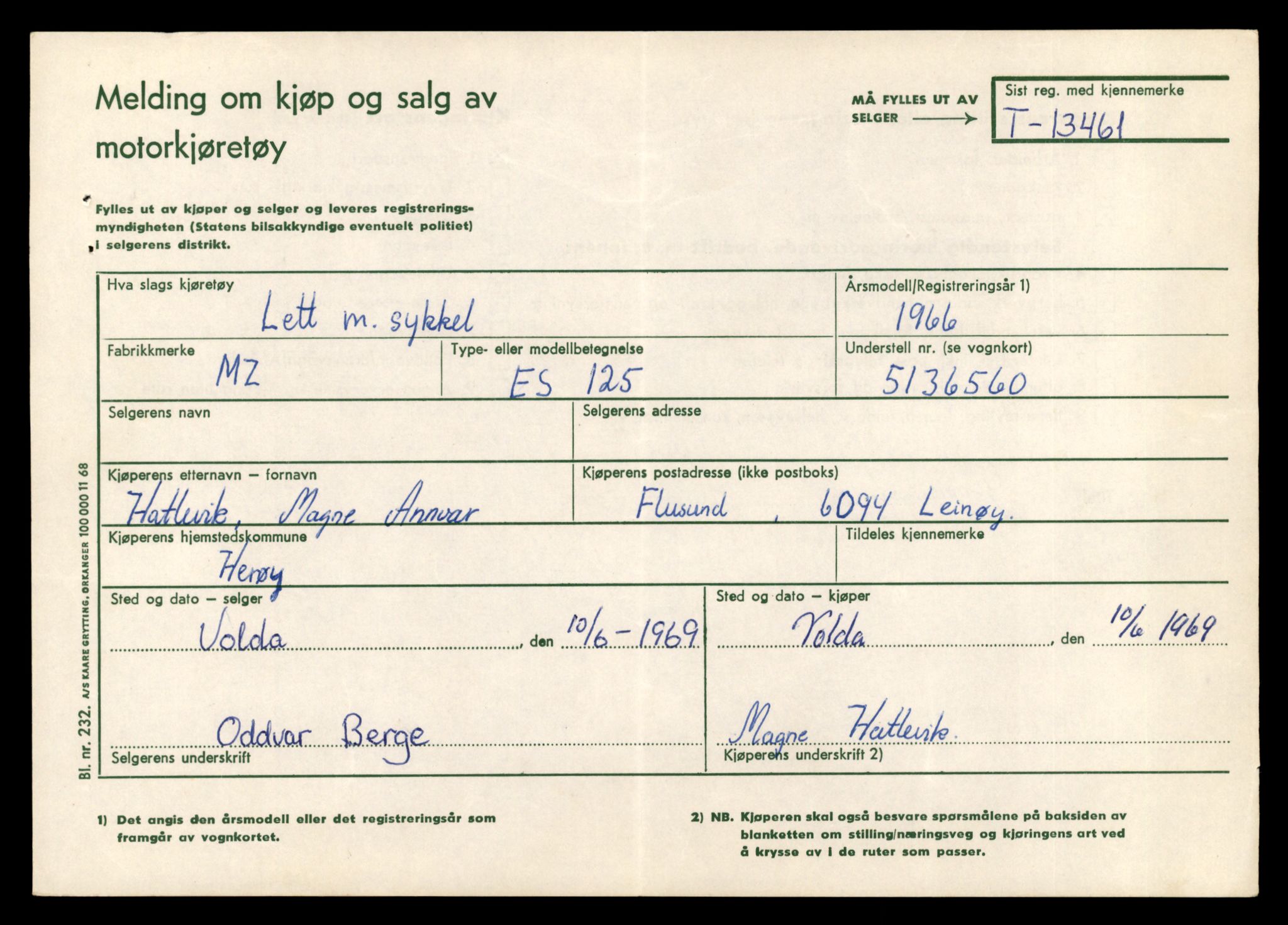 Møre og Romsdal vegkontor - Ålesund trafikkstasjon, AV/SAT-A-4099/F/Fe/L0039: Registreringskort for kjøretøy T 13361 - T 13530, 1927-1998, p. 1721