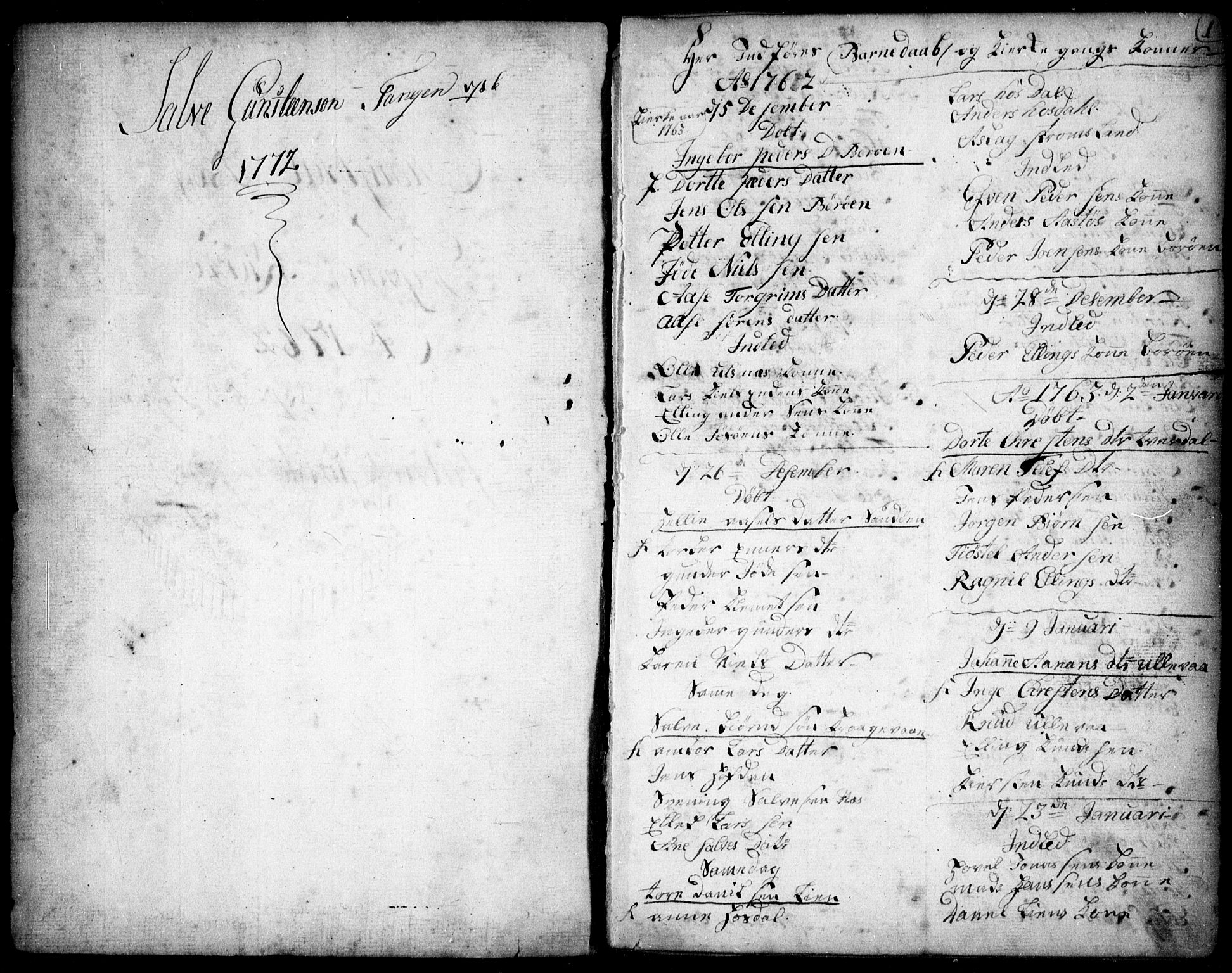 Dypvåg sokneprestkontor, AV/SAK-1111-0007/F/Fb/Fba/L0007: Parish register (copy) no. B 7, 1762-1810