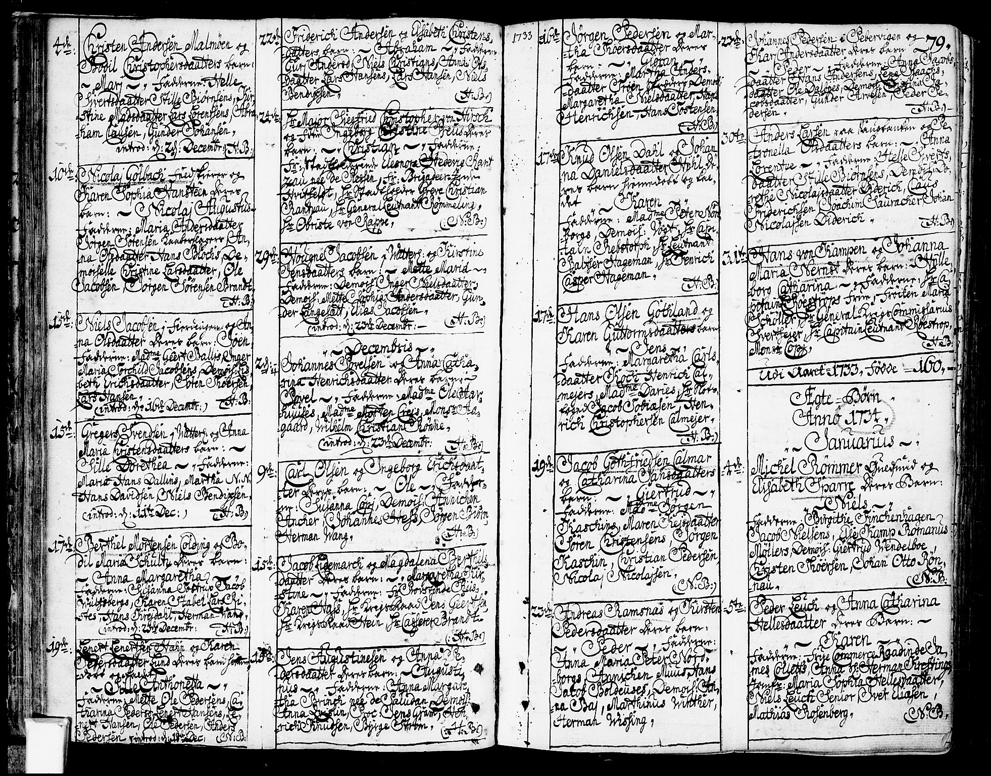 Oslo domkirke Kirkebøker, SAO/A-10752/F/Fa/L0003: Parish register (official) no. 3, 1731-1743, p. 79