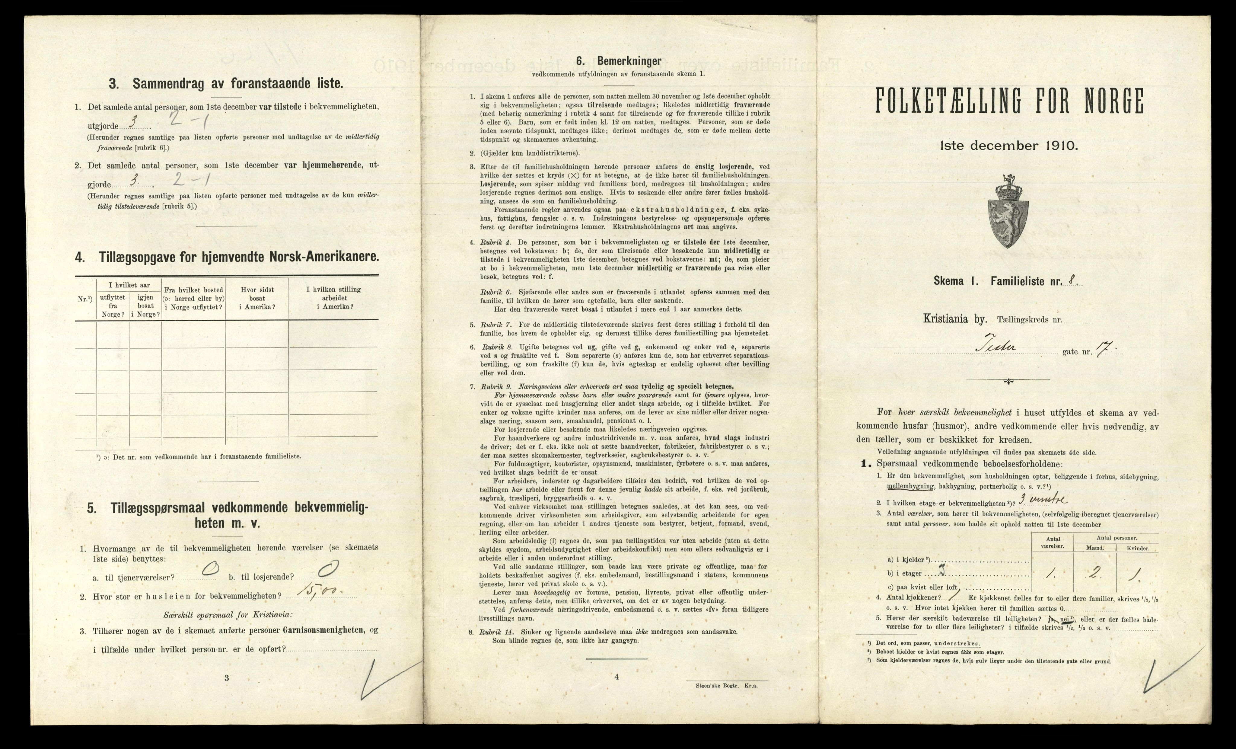 RA, 1910 census for Kristiania, 1910, p. 103179