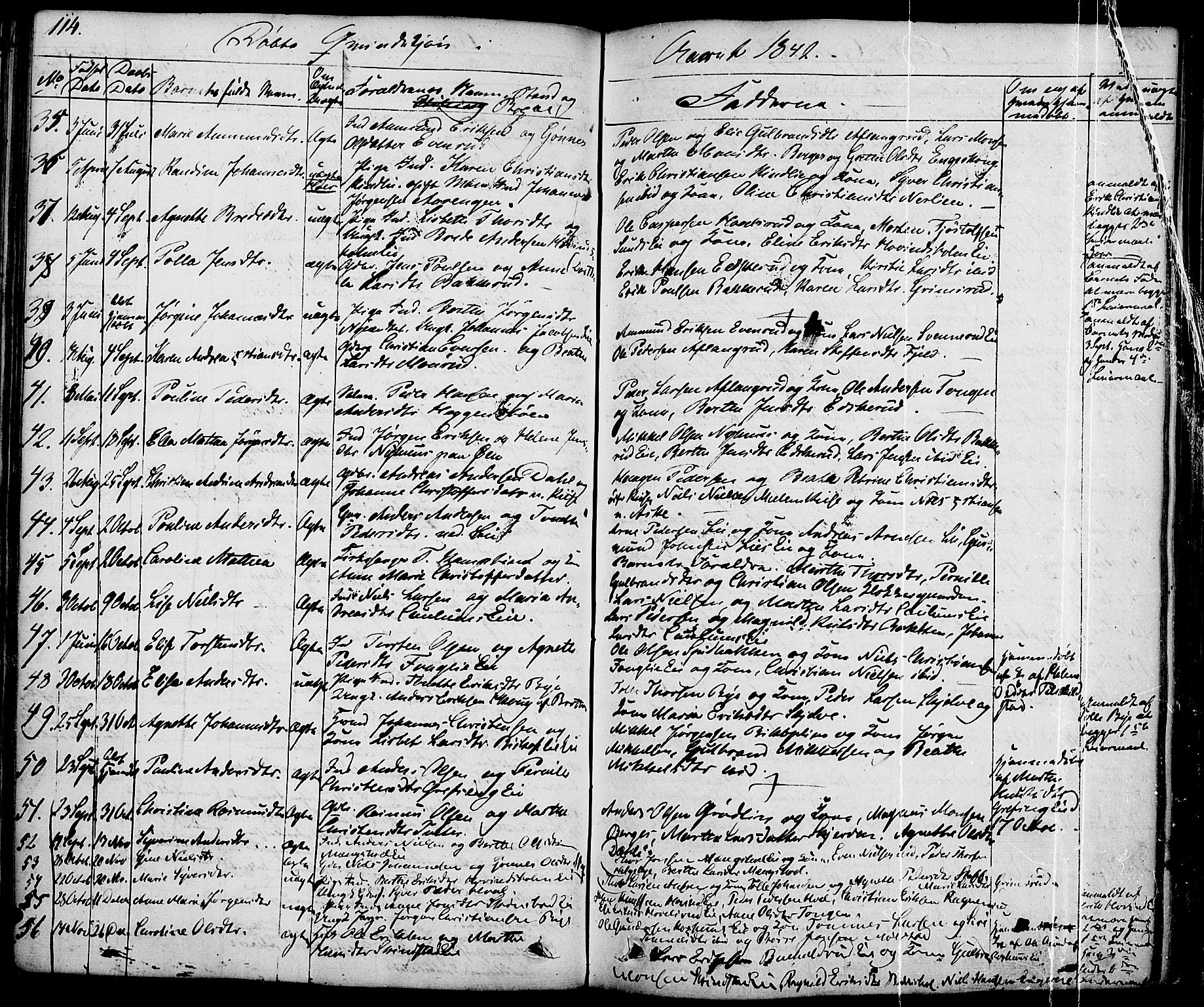 Nes prestekontor, Hedmark, AV/SAH-PREST-020/K/Ka/L0003: Parish register (official) no. 3, 1827-1851, p. 114