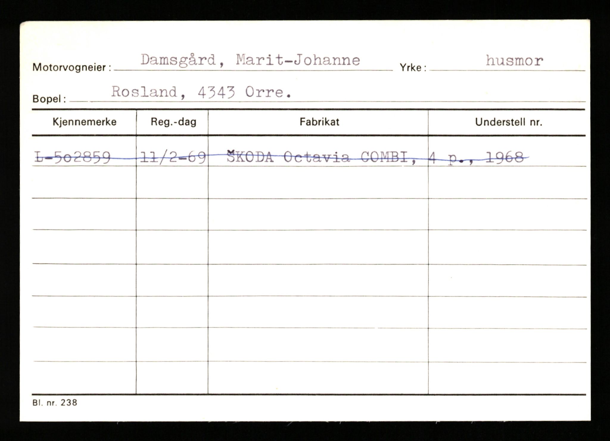 Stavanger trafikkstasjon, AV/SAST-A-101942/0/H/L0006: Dalva - Egersund, 1930-1971, p. 55