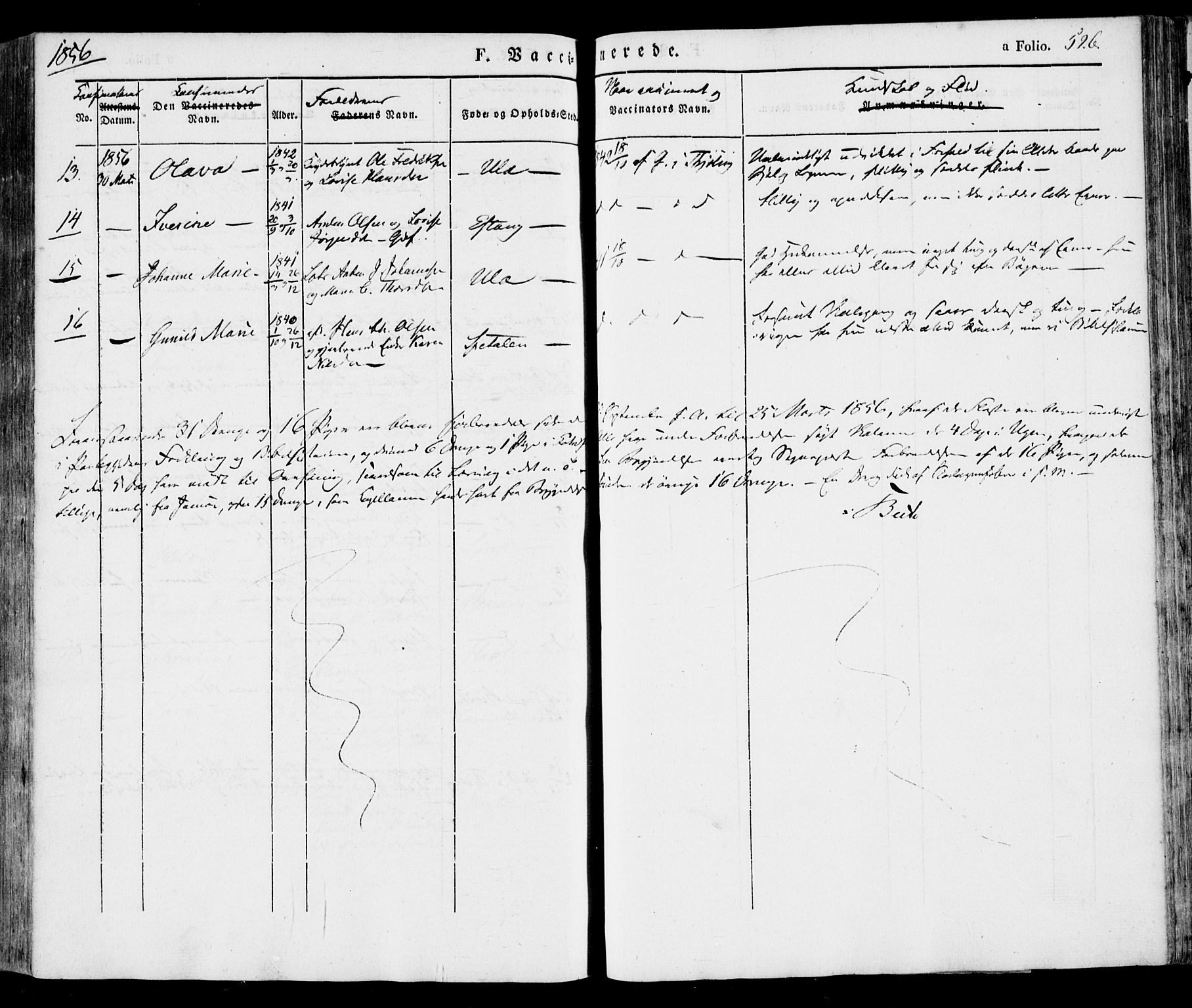 Tjølling kirkebøker, AV/SAKO-A-60/F/Fa/L0006: Parish register (official) no. 6, 1835-1859, p. 526