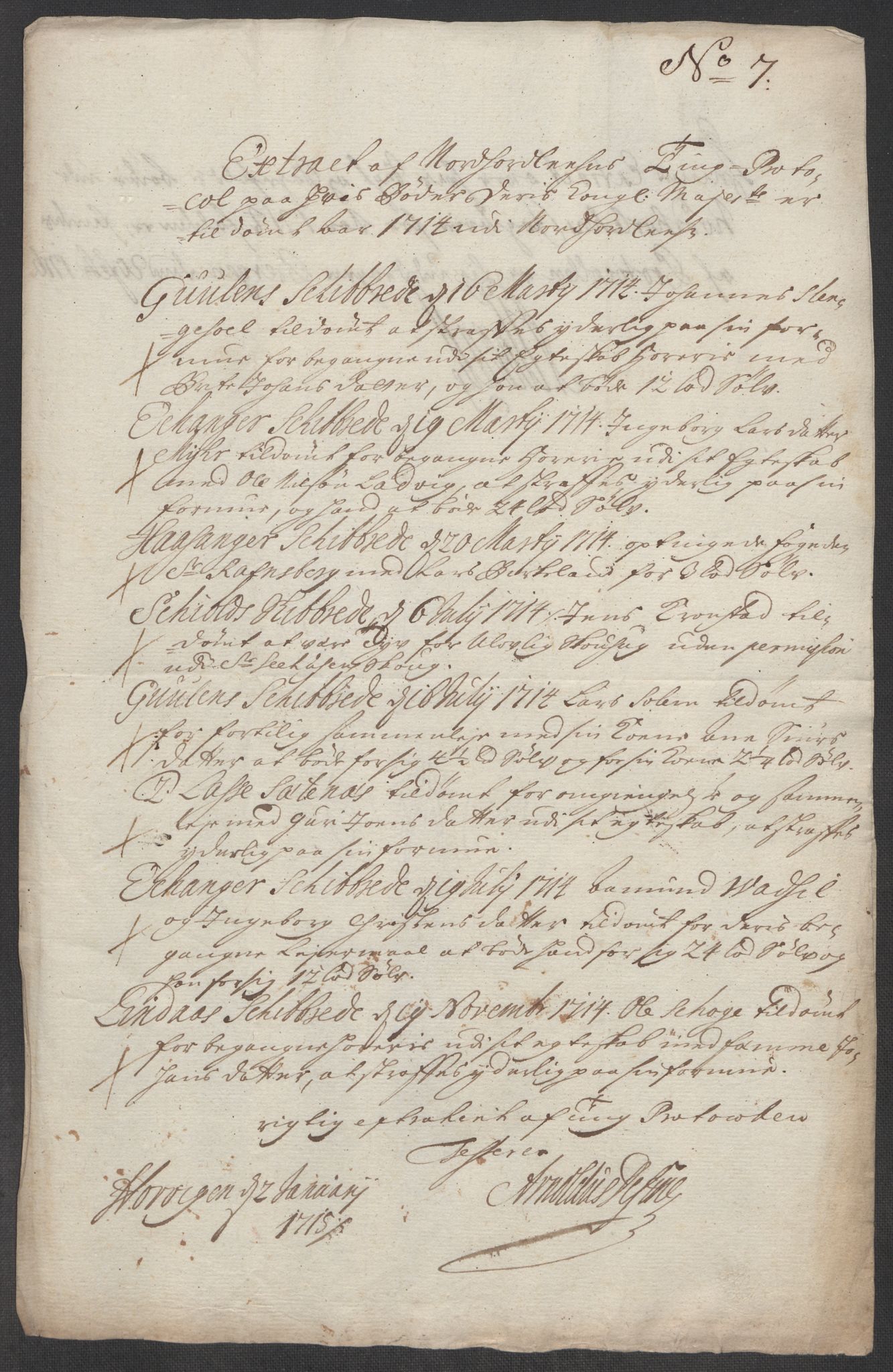 Rentekammeret inntil 1814, Reviderte regnskaper, Fogderegnskap, AV/RA-EA-4092/R51/L3197: Fogderegnskap Nordhordland og Voss, 1714, p. 231