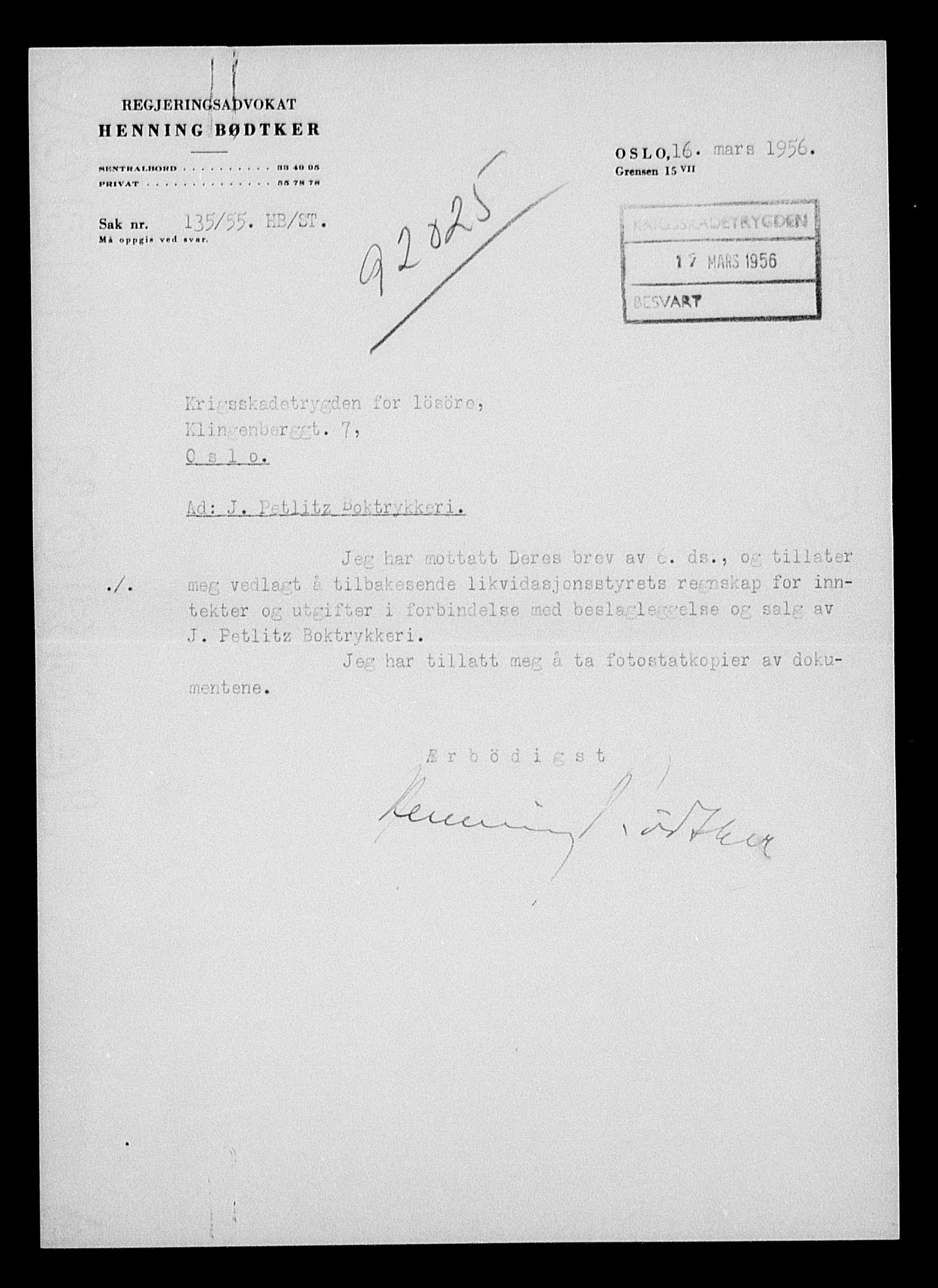 Justisdepartementet, Tilbakeføringskontoret for inndratte formuer, RA/S-1564/H/Hc/Hcc/L0968: --, 1945-1947, p. 216