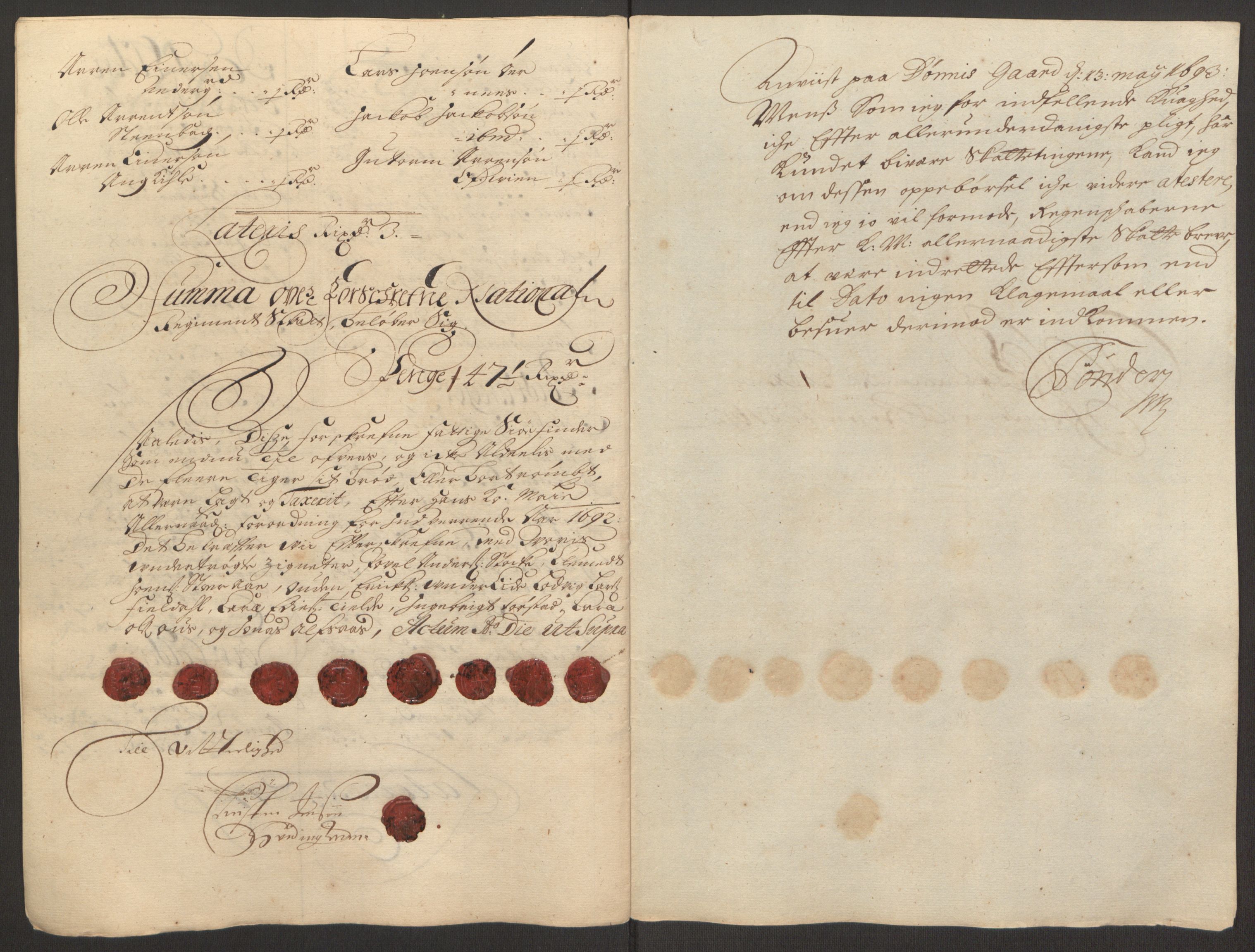 Rentekammeret inntil 1814, Reviderte regnskaper, Fogderegnskap, RA/EA-4092/R66/L4577: Fogderegnskap Salten, 1691-1693, p. 187