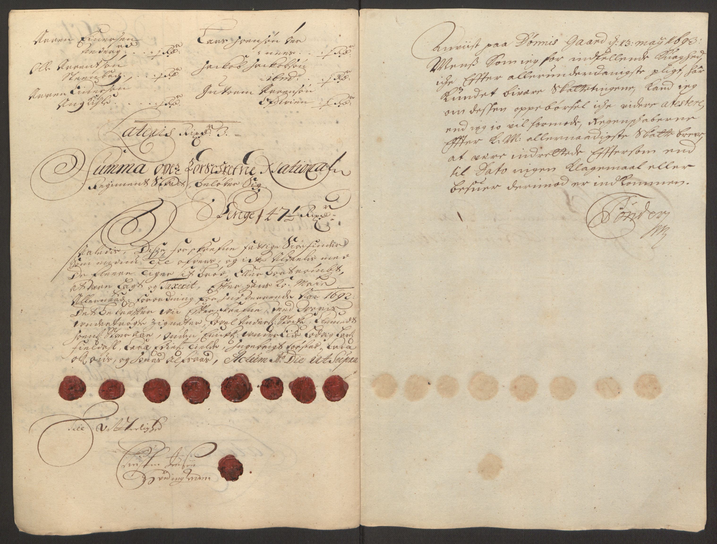 Rentekammeret inntil 1814, Reviderte regnskaper, Fogderegnskap, AV/RA-EA-4092/R66/L4577: Fogderegnskap Salten, 1691-1693, p. 187