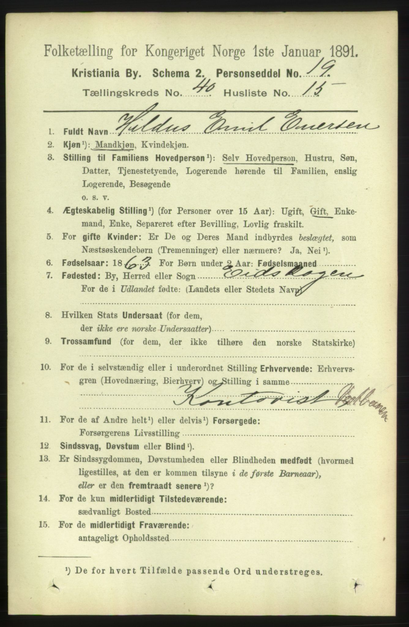 RA, 1891 census for 0301 Kristiania, 1891, p. 23279