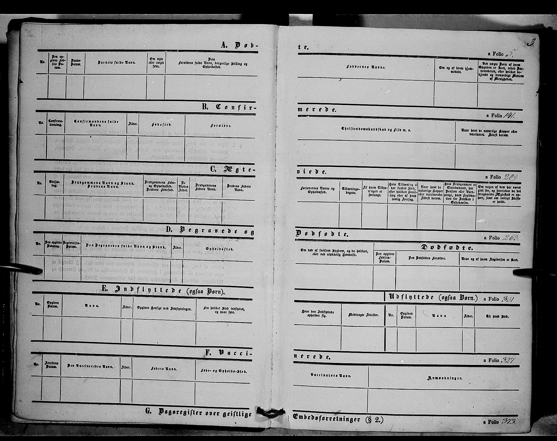 Trysil prestekontor, SAH/PREST-046/H/Ha/Haa/L0005: Parish register (official) no. 5, 1851-1865, p. 3