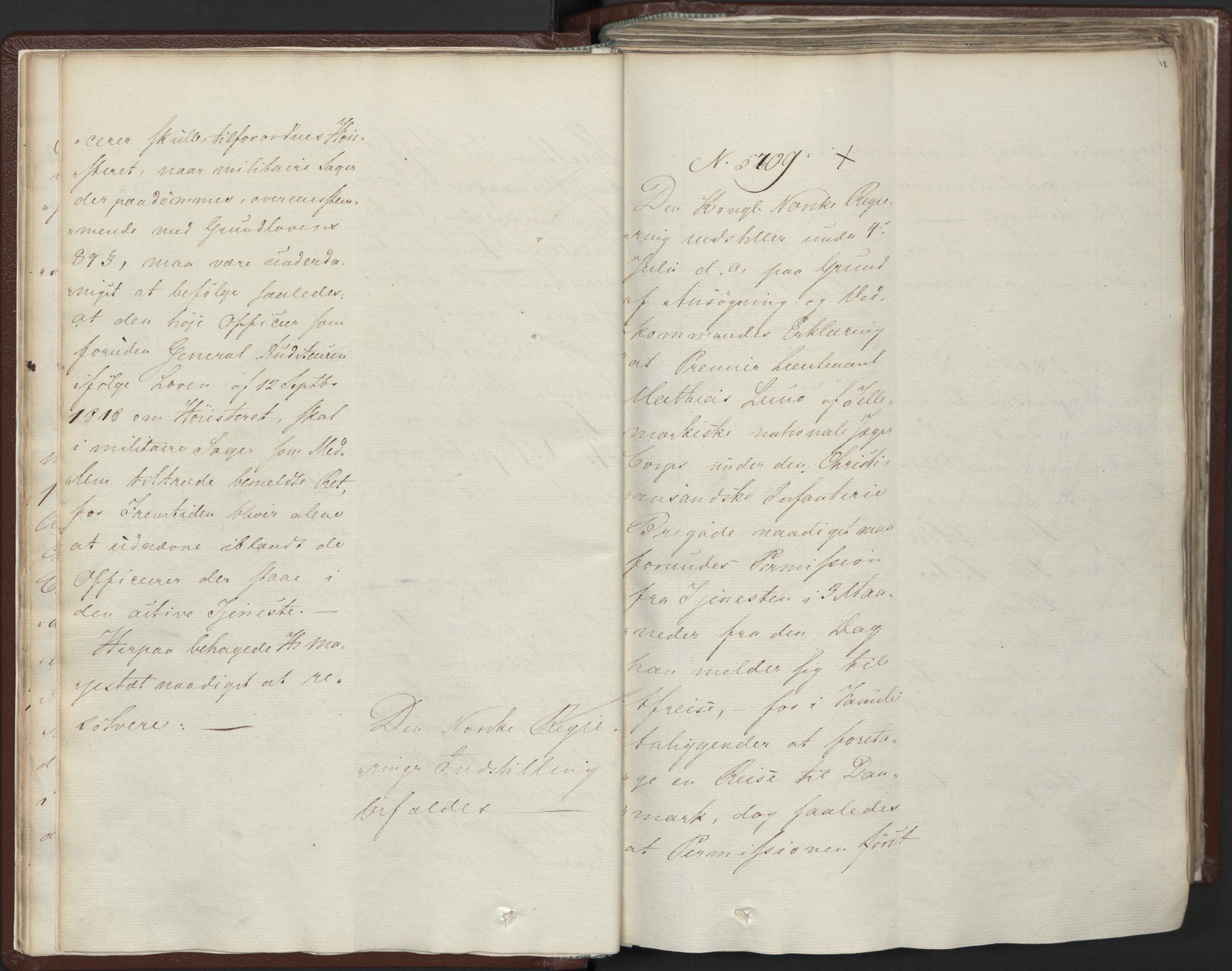 Statsrådssekretariatet, AV/RA-S-1001/A/Ab/L0012: Kgl. res. nr. 5679-6008 II, 1821, p. 17b-18a