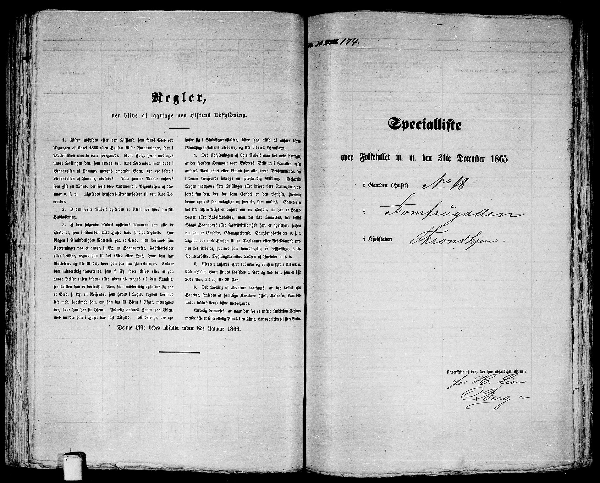 RA, 1865 census for Trondheim, 1865, p. 383