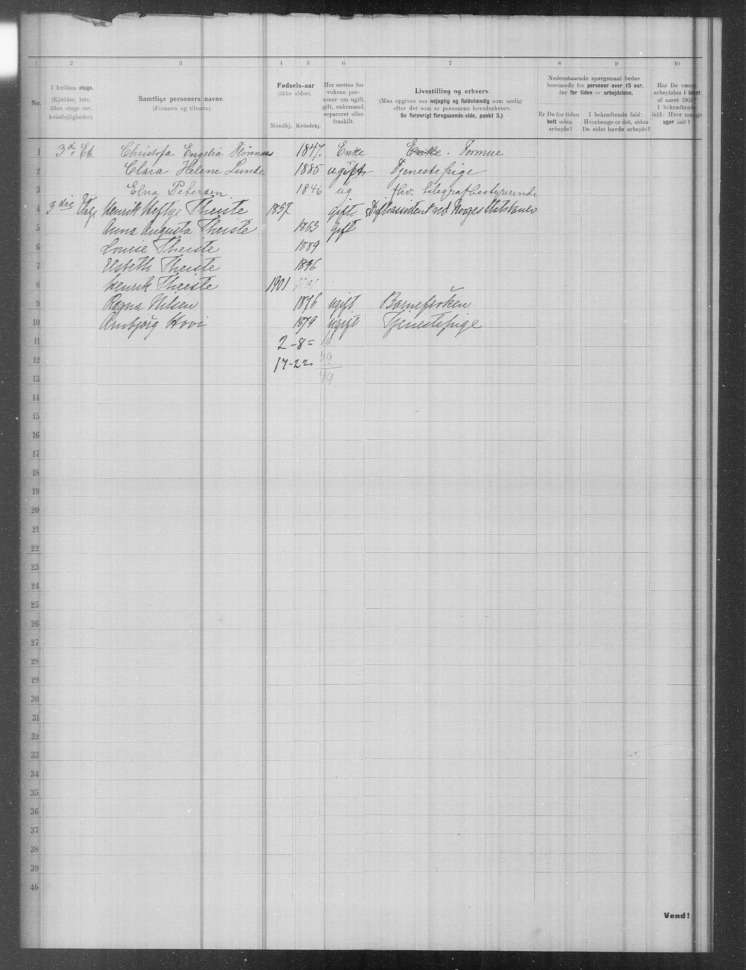 OBA, Municipal Census 1902 for Kristiania, 1902, p. 12058