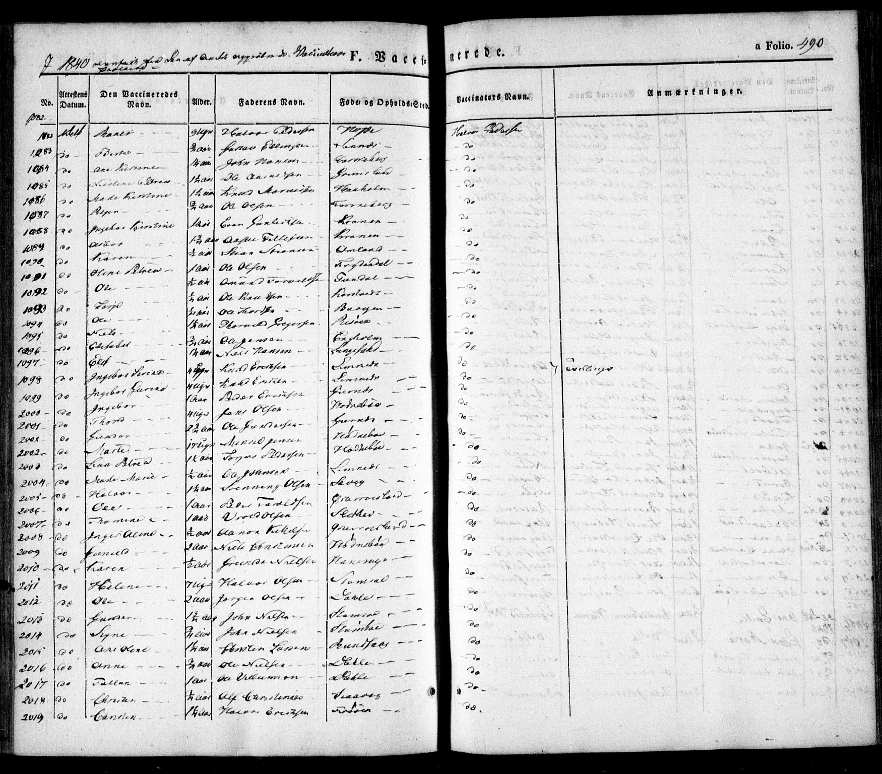Søndeled sokneprestkontor, SAK/1111-0038/F/Fa/L0002: Parish register (official) no. A 2, 1839-1860, p. 490