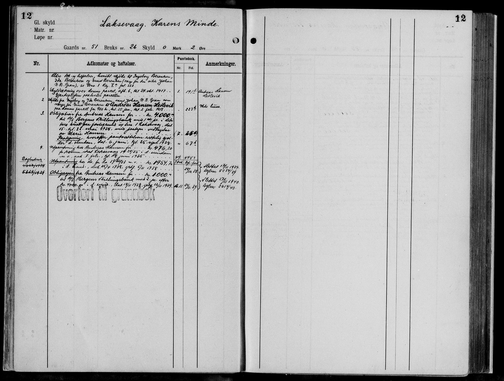 Midhordland sorenskriveri, AV/SAB-A-3001/1/G/Ga/Gab/L0111: Mortgage register no. II.A.b.111, p. 12