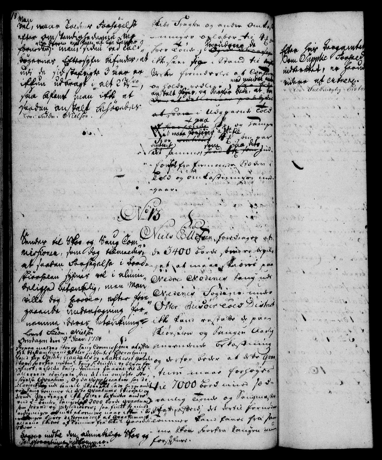 Rentekammeret, Kammerkanselliet, RA/EA-3111/G/Gh/Gha/L0032: Norsk ekstraktmemorialprotokoll (merket RK 53.77), 1753-1755, p. 18