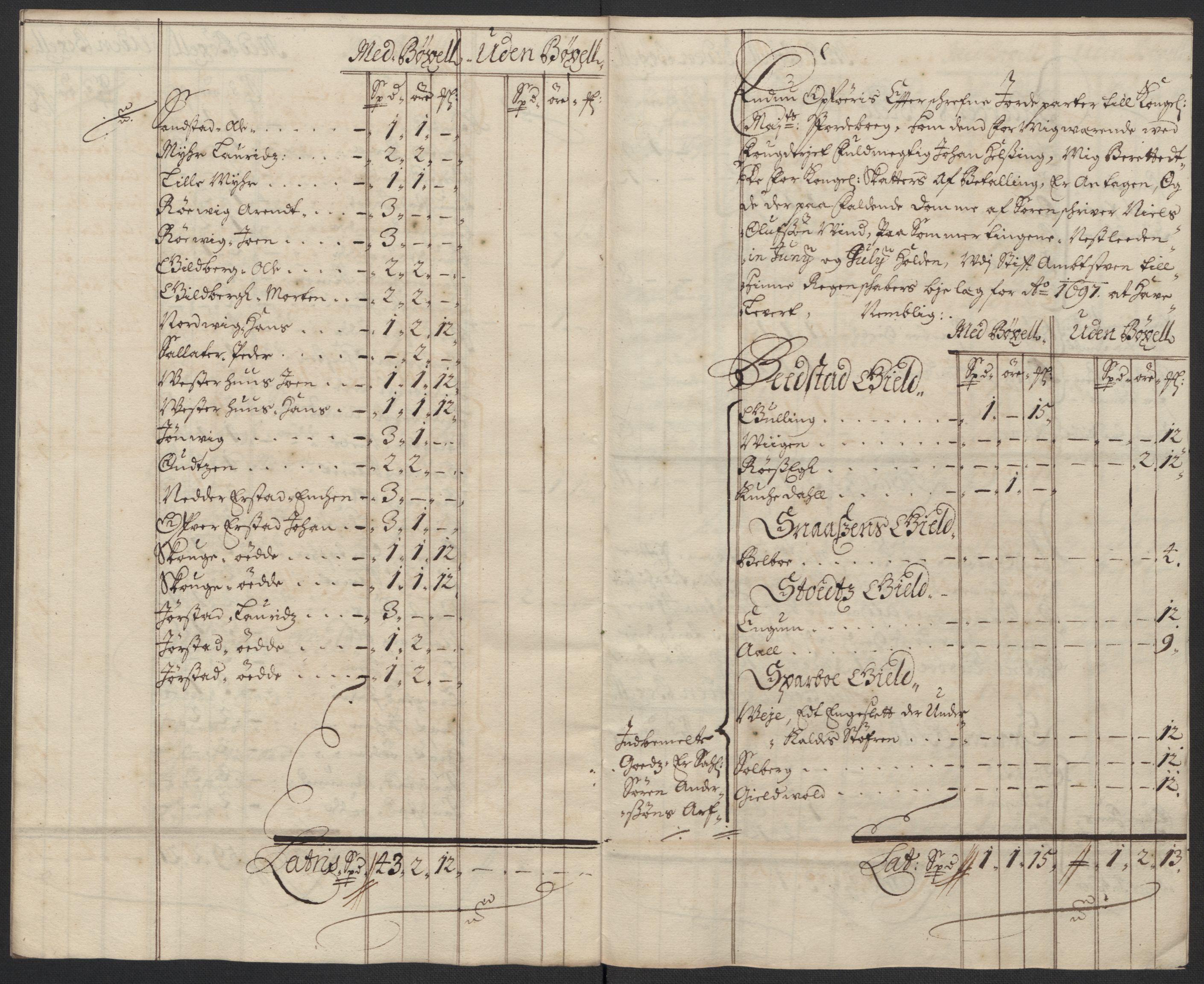 Rentekammeret inntil 1814, Reviderte regnskaper, Fogderegnskap, AV/RA-EA-4092/R63/L4310: Fogderegnskap Inderøy, 1698-1699, p. 131