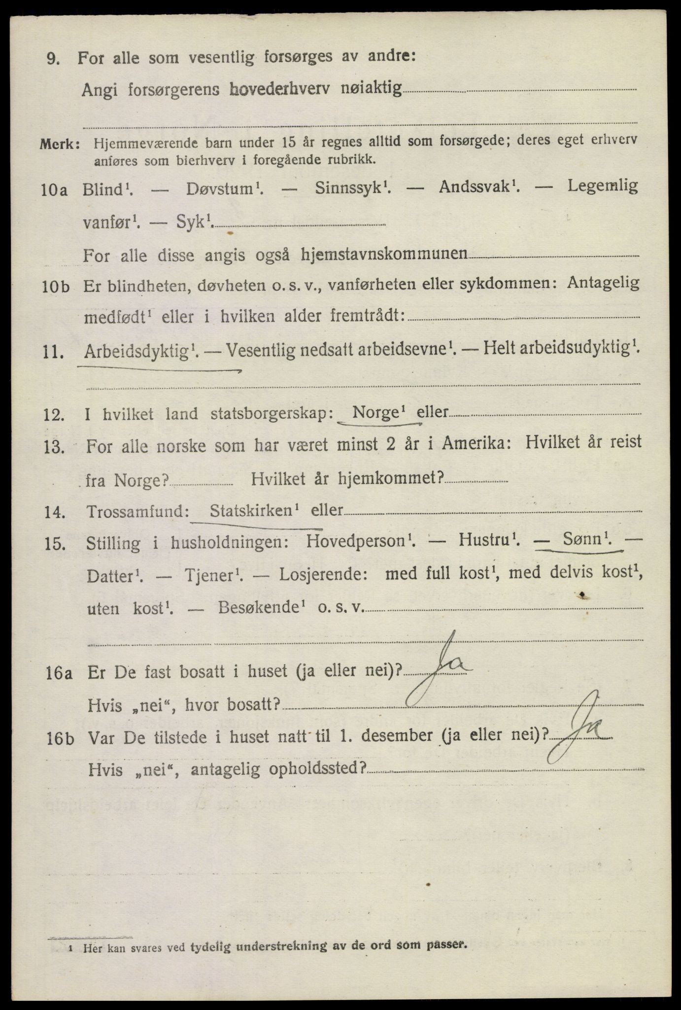 SAKO, 1920 census for Ytre Sandsvær, 1920, p. 1701