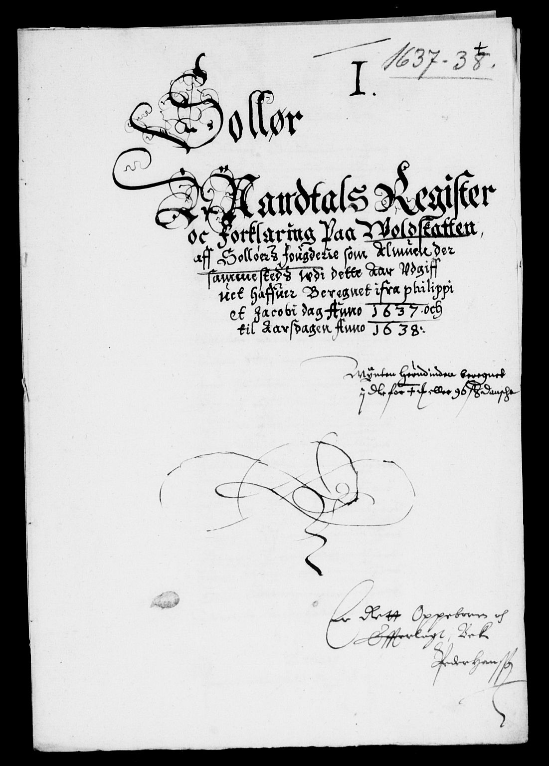 Rentekammeret inntil 1814, Reviderte regnskaper, Lensregnskaper, RA/EA-5023/R/Rb/Rba/L0135: Akershus len, 1637-1638