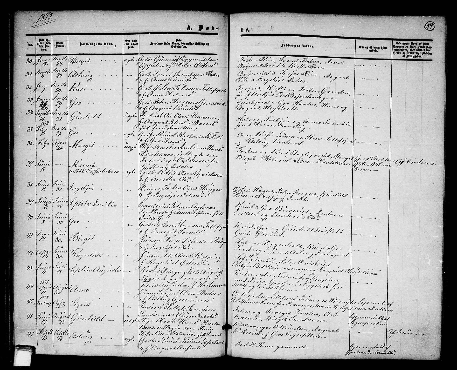 Tinn kirkebøker, SAKO/A-308/G/Ga/L0002: Parish register (copy) no. I 2, 1851-1883, p. 59
