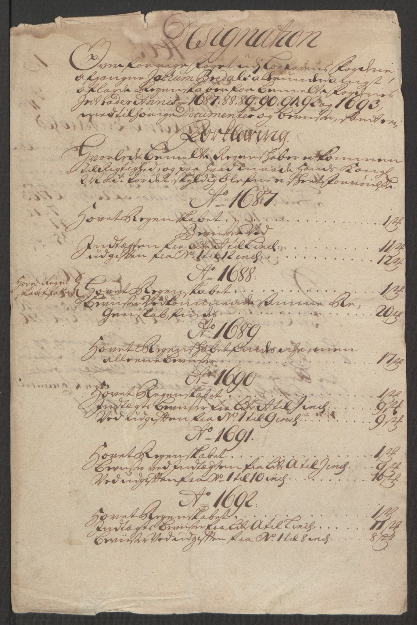 Rentekammeret inntil 1814, Reviderte regnskaper, Fogderegnskap, AV/RA-EA-4092/R67/L4675: Fogderegnskap Vesterålen, Andenes og Lofoten, 1691-1693, p. 227