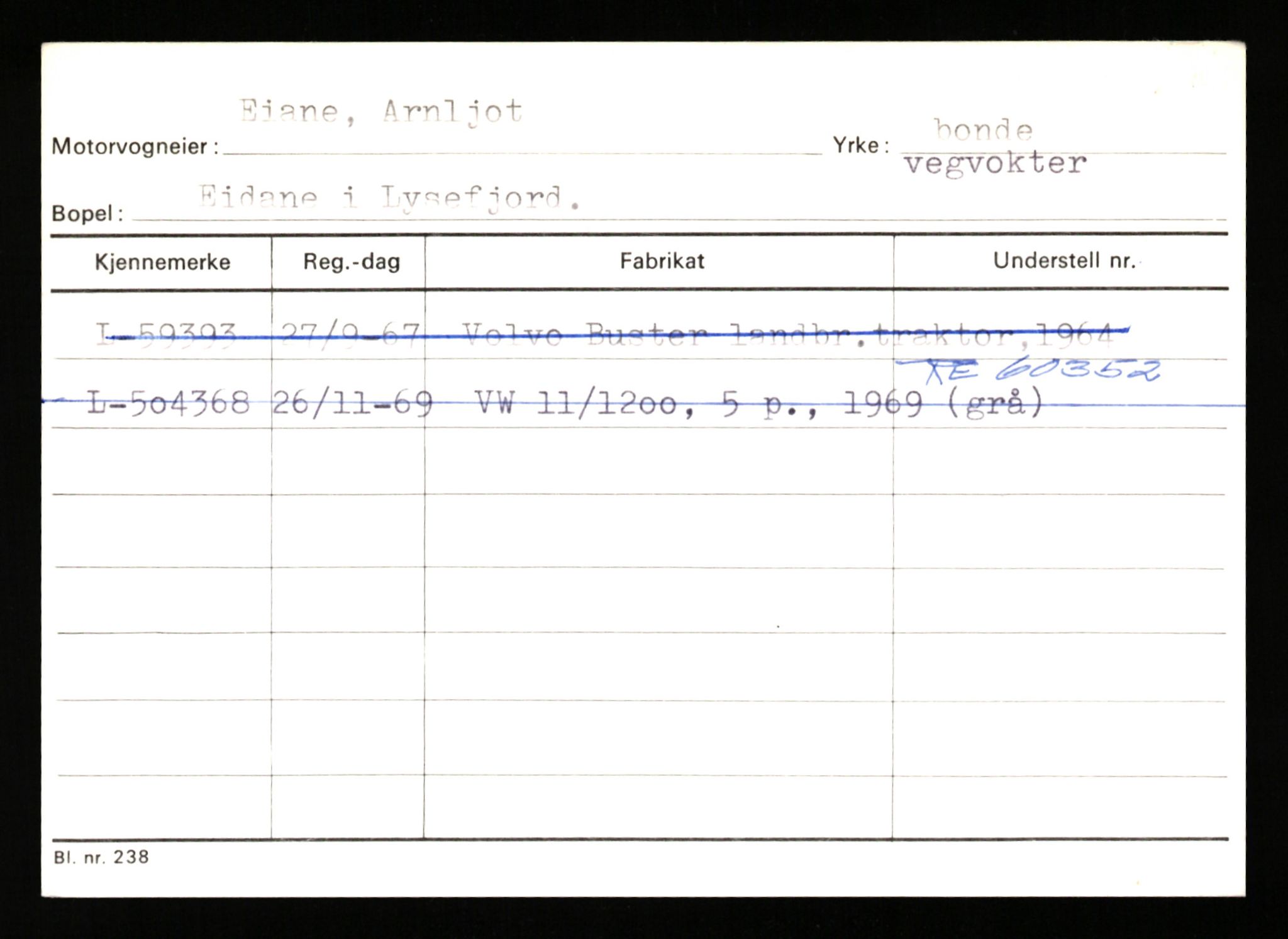 Stavanger trafikkstasjon, AV/SAST-A-101942/0/H/L0007: Egerøy - Eppeland, 1930-1971, p. 125