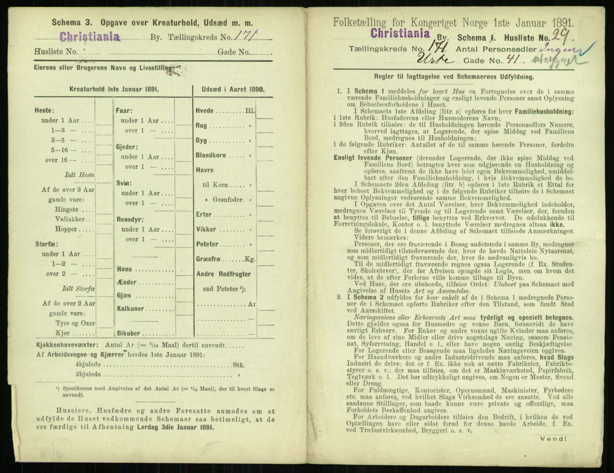 RA, 1891 census for 0301 Kristiania, 1891, p. 100637