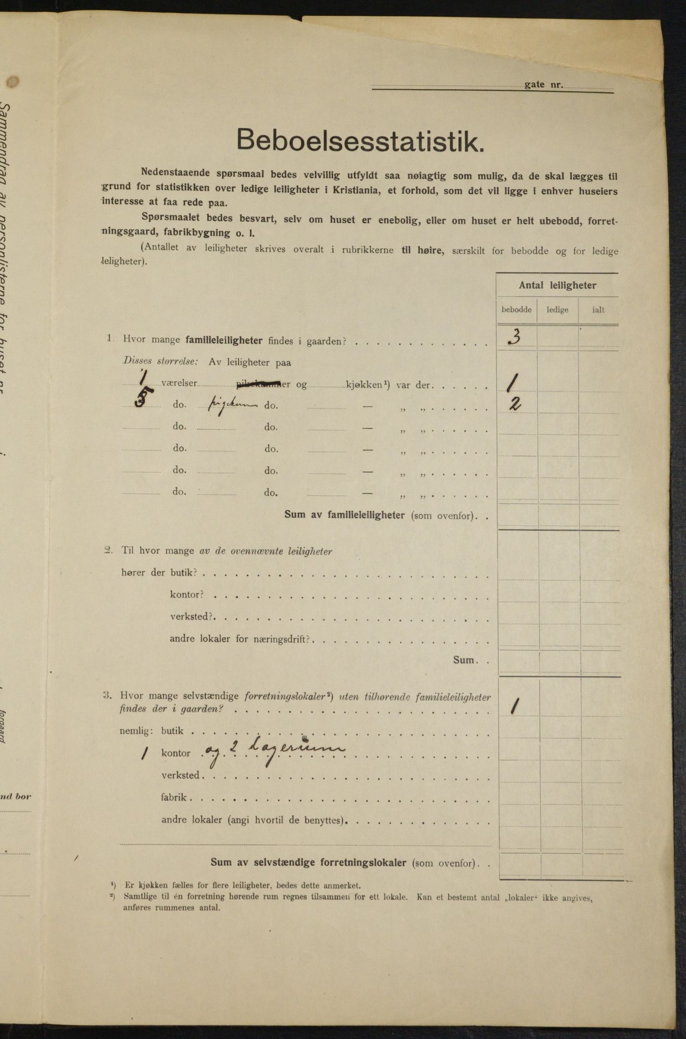 OBA, Municipal Census 1915 for Kristiania, 1915, p. 93580